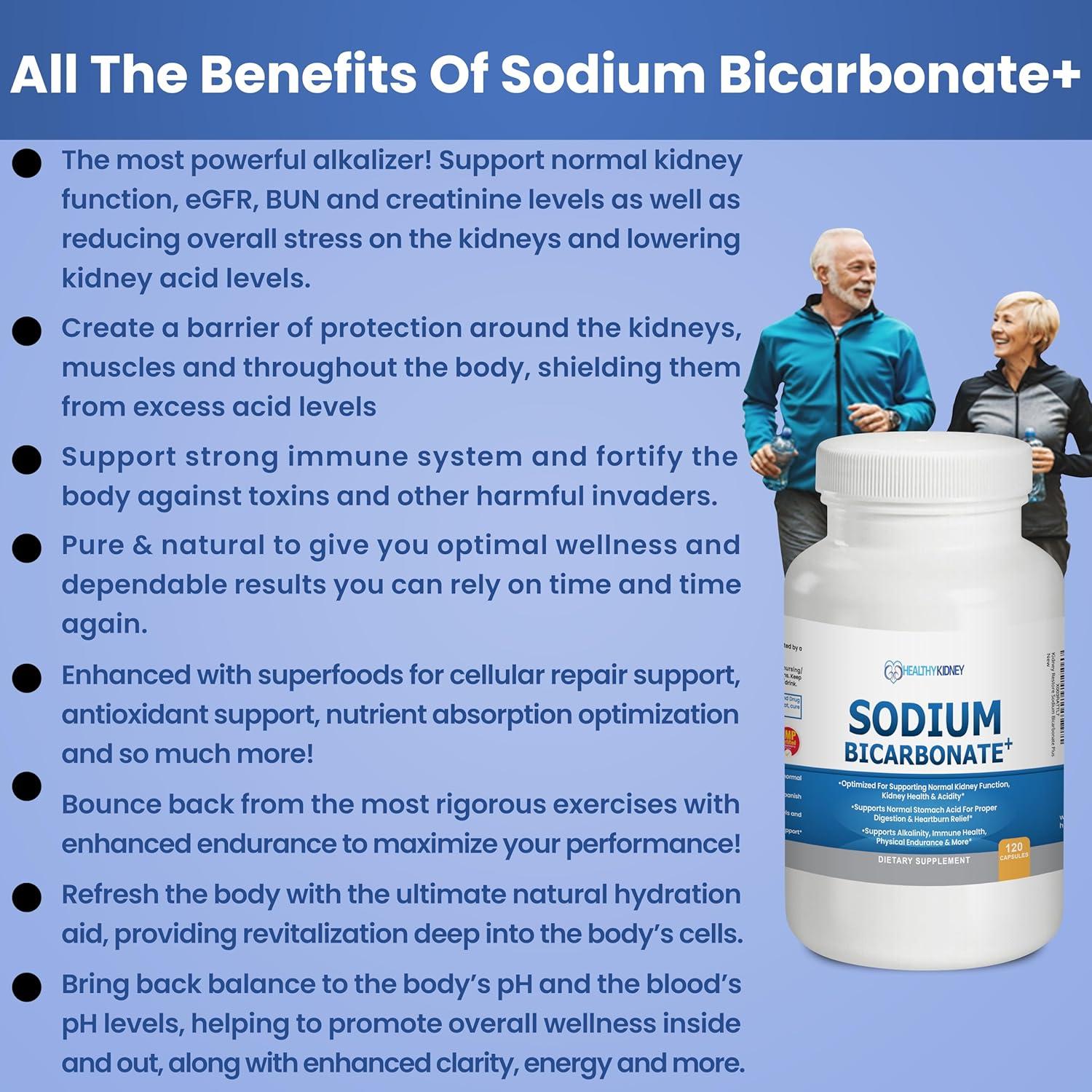 Cápsulas de Bicarbonato de Sodio Orgánico 650 mg - Salud Renal y Digestiva