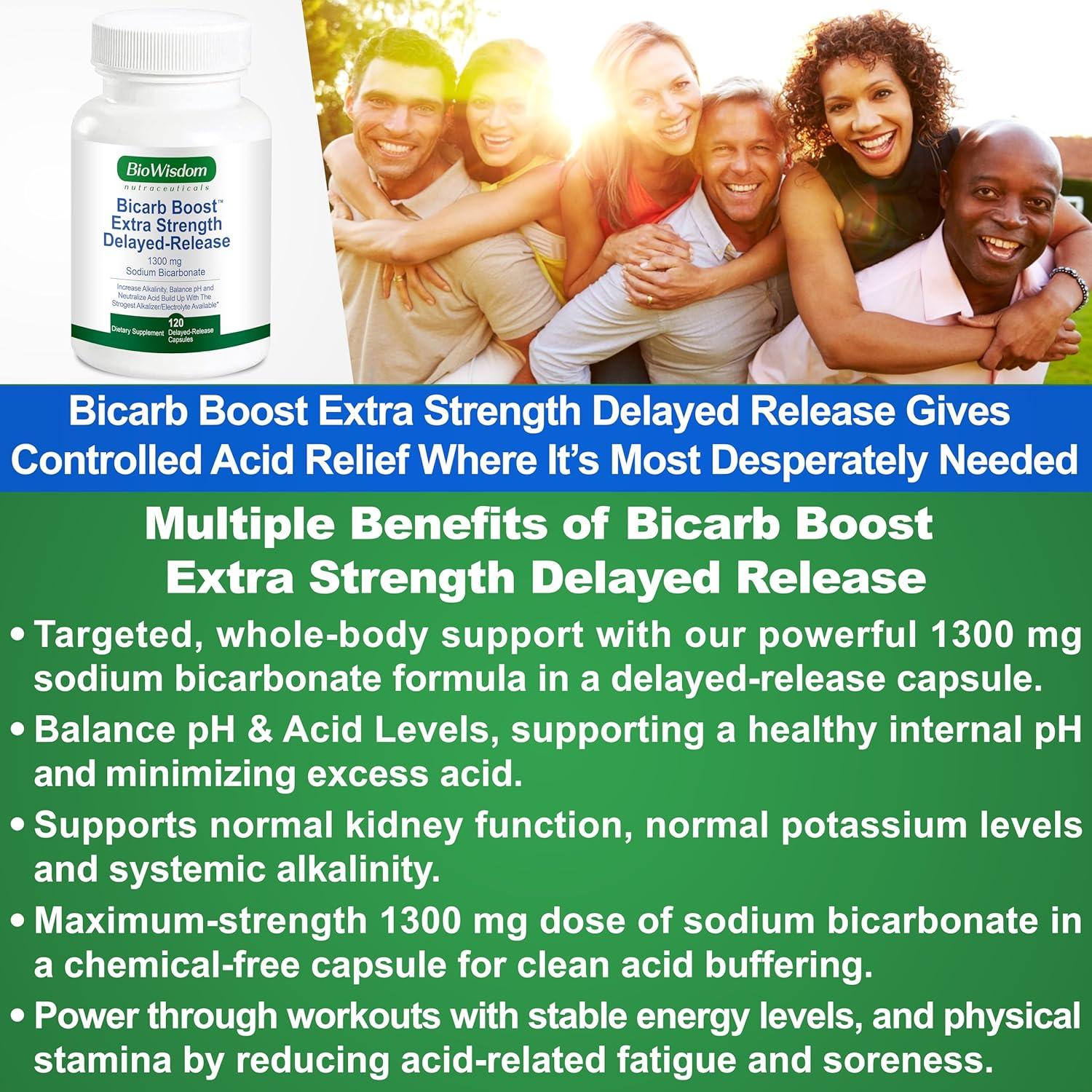 Bicarb Boost Cápsulas 1300mg Bicarbonato de Sodio Orgánico
