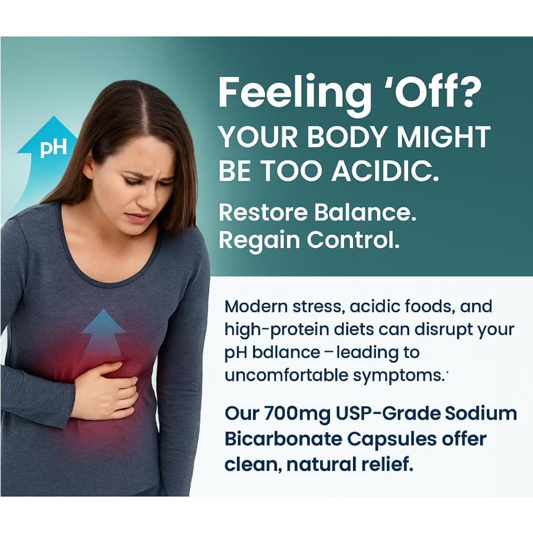 Cápsulas de Bicarbonato de Sodio Qubit 700mg - 100 Unidades