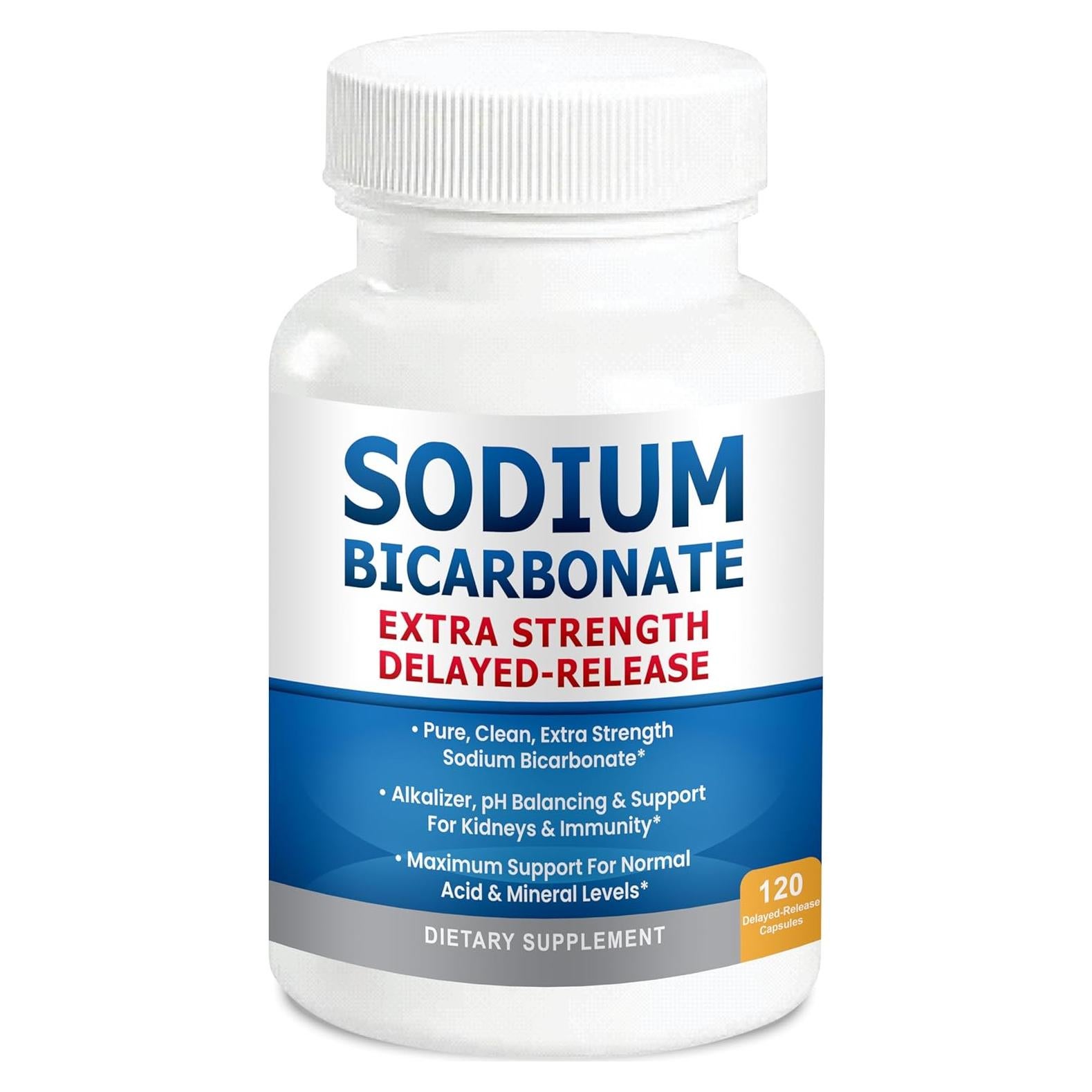 Cápsulas de Bicarbonato de Sodio Orgánico 1300mg - 120 Tabletas