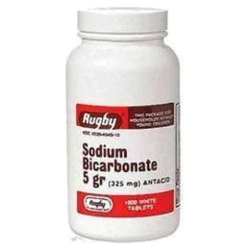 Tabletas de Bicarbonato de Sodio Rugby 325 mg - Alivio Ácido