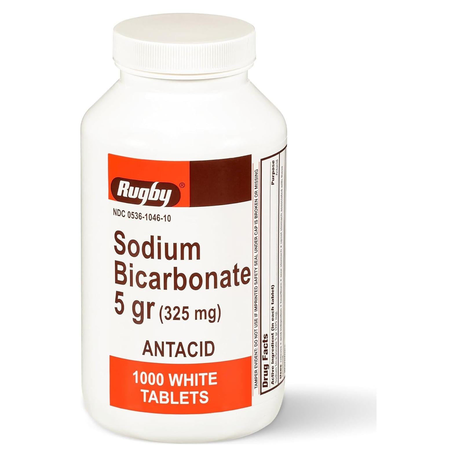 Tabletas Antiácidas Rugby 325 mg - Alivio Acidez Estomacal 1000 Unidades