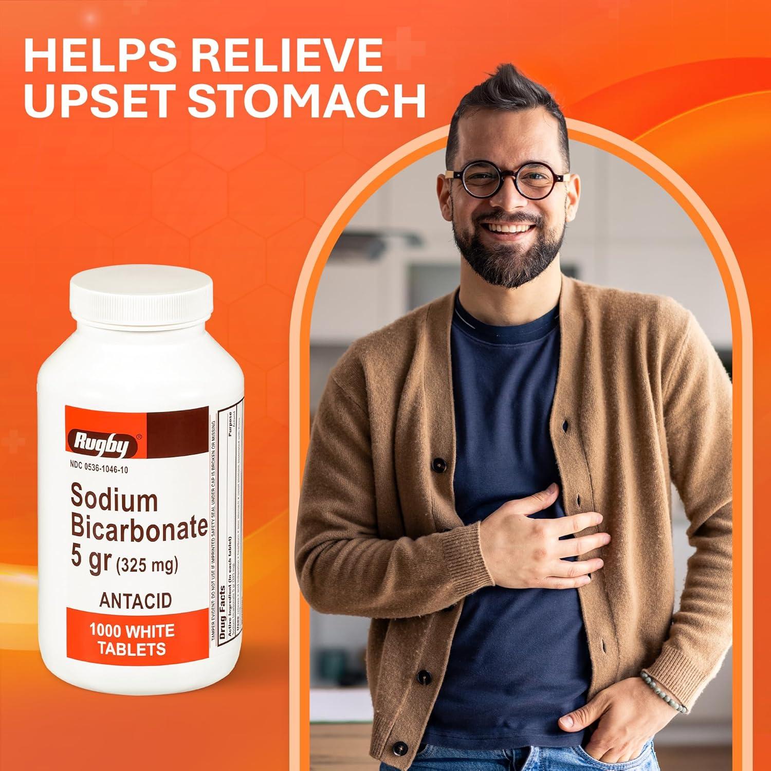 Tabletas Antiácidas Rugby 325 mg - Alivio Acidez Estomacal 1000 Unidades