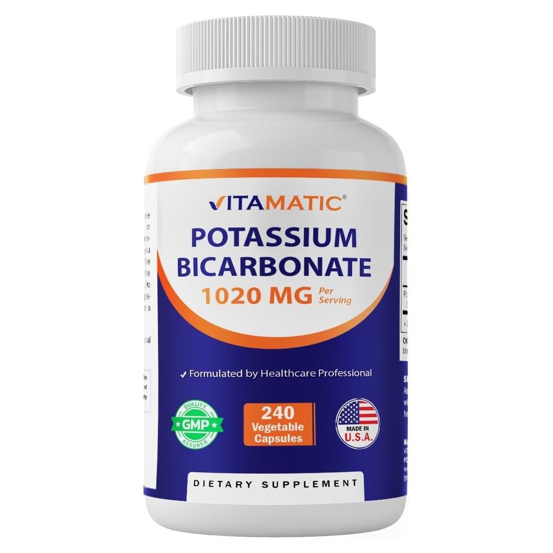 Suplemento de Potasio Vitamatic 1020 mg 240 Cápsulas Vegetales