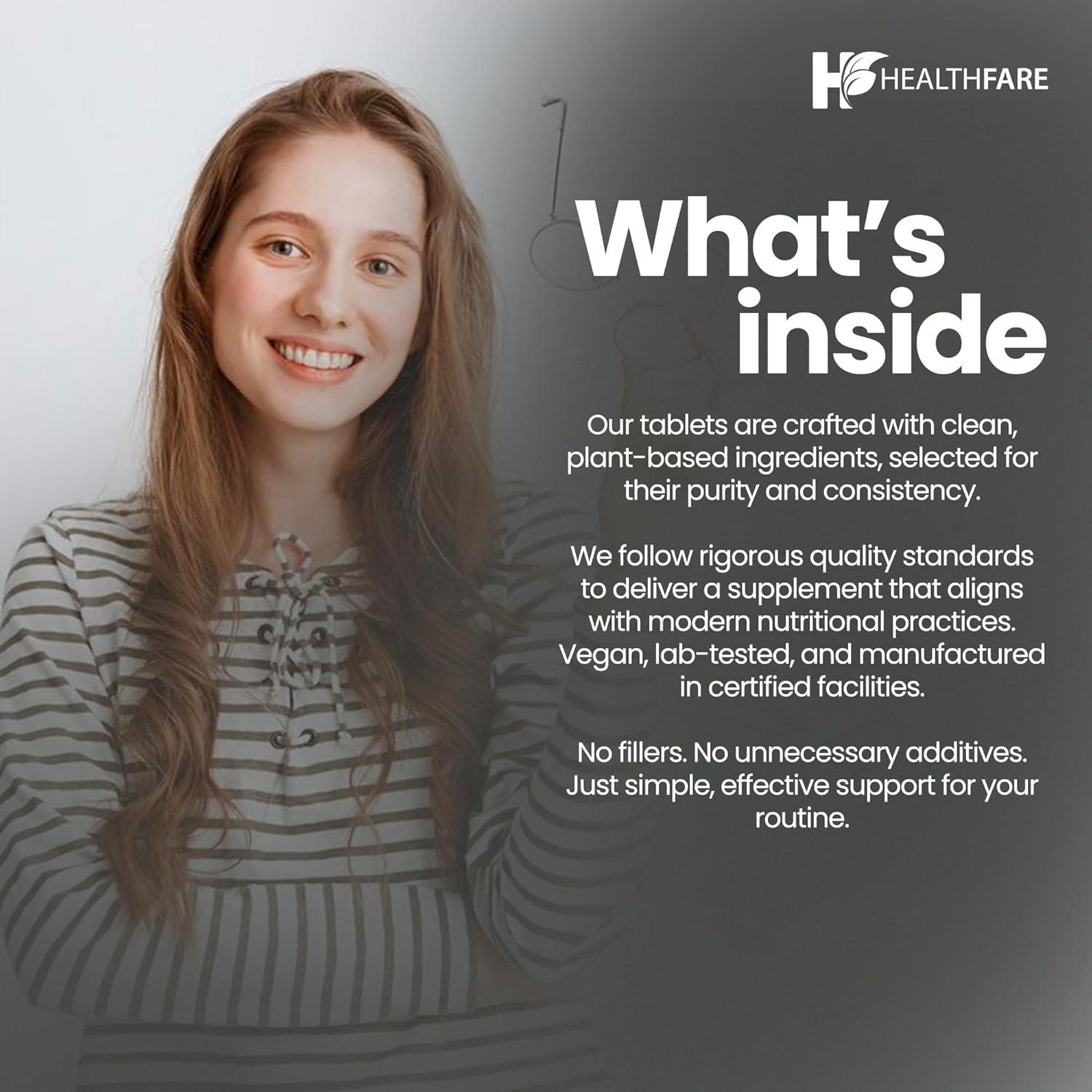 Suplemento Orotato de Litio HealthFare 130mg 200 Tabletas Veganas