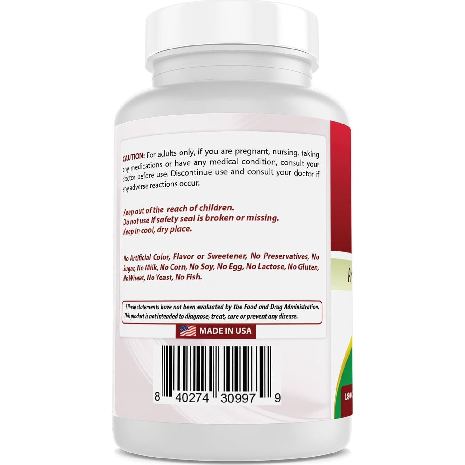 Suplemento Orotato de Litio 5 mg 180 Cápsulas Mejores Naturales