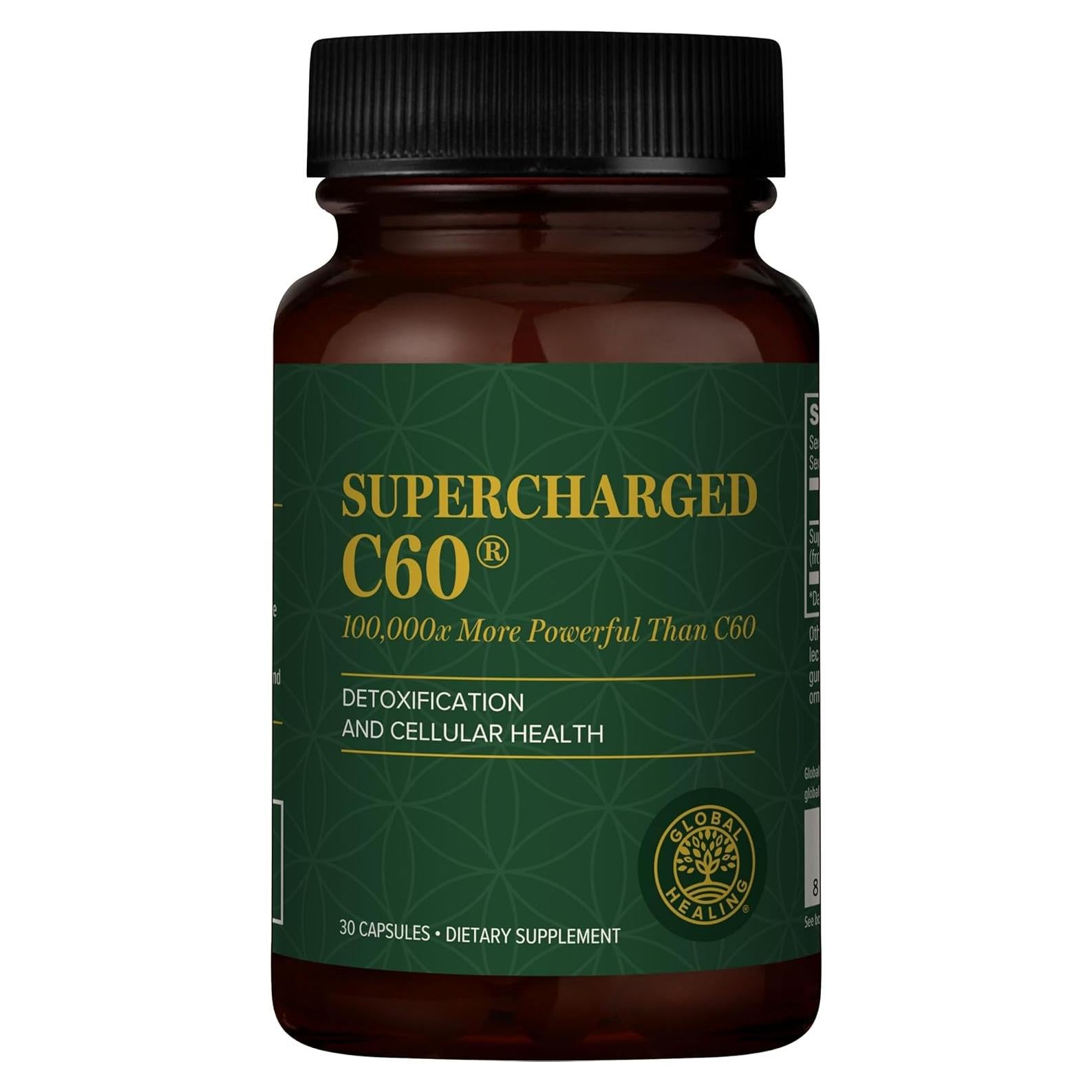 Cápsulas C60 Supercargado Global Healing - 30 Unidades