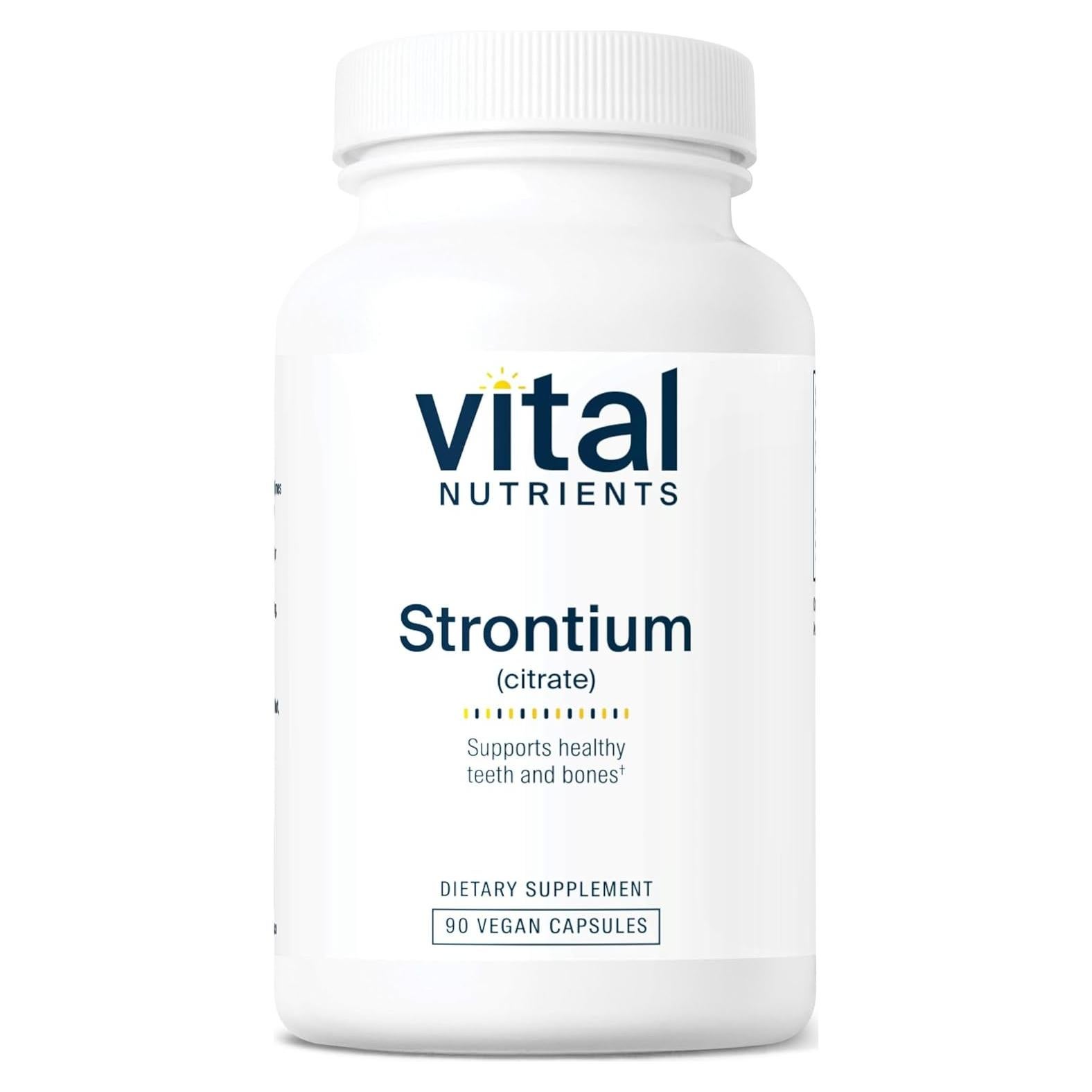 Citrato de Estroncio Vital Nutrients 227mg - 90 Cápsulas Veganas