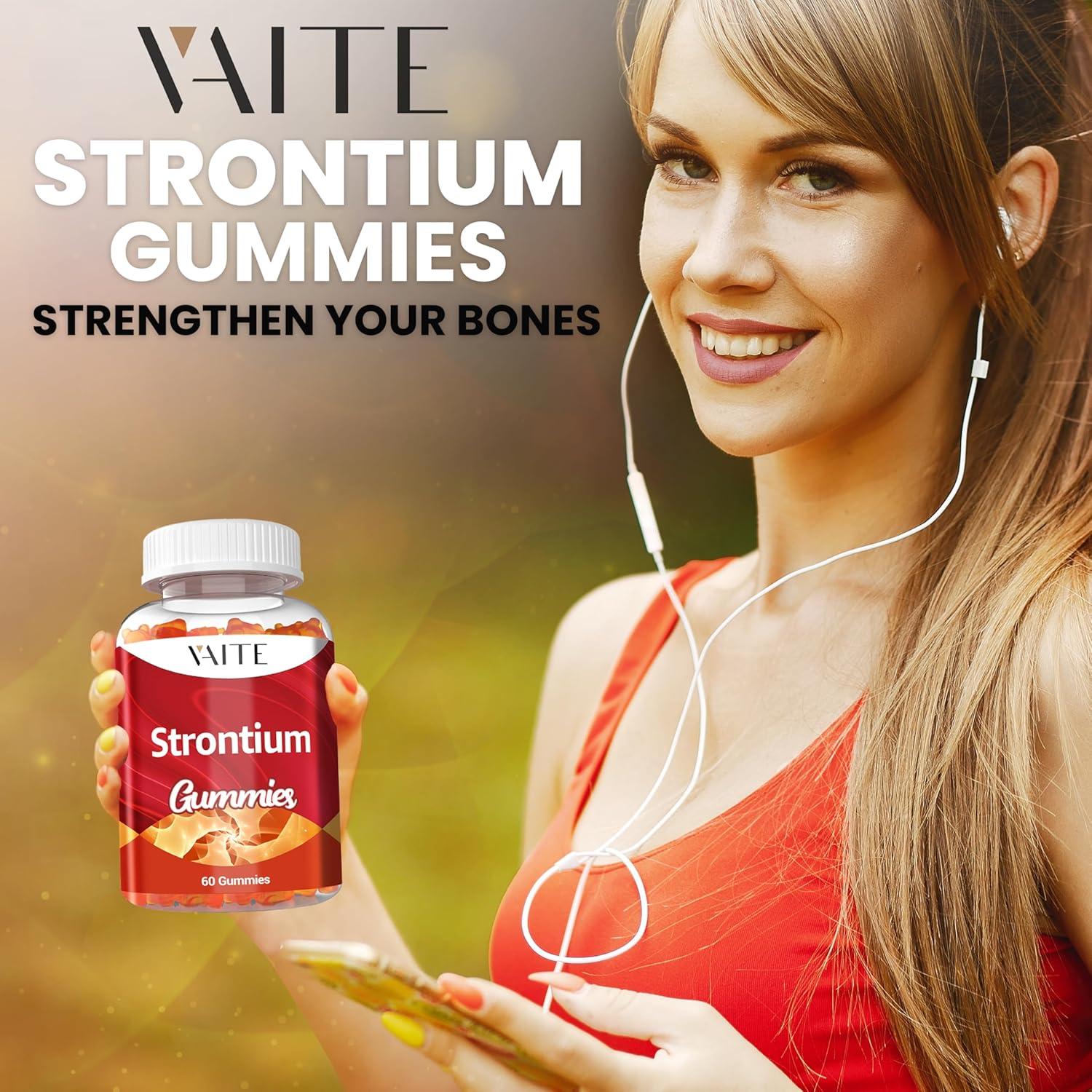 Suplemento Citrato de Estroncio 750mg VAITE - 60 Gomas Veganas