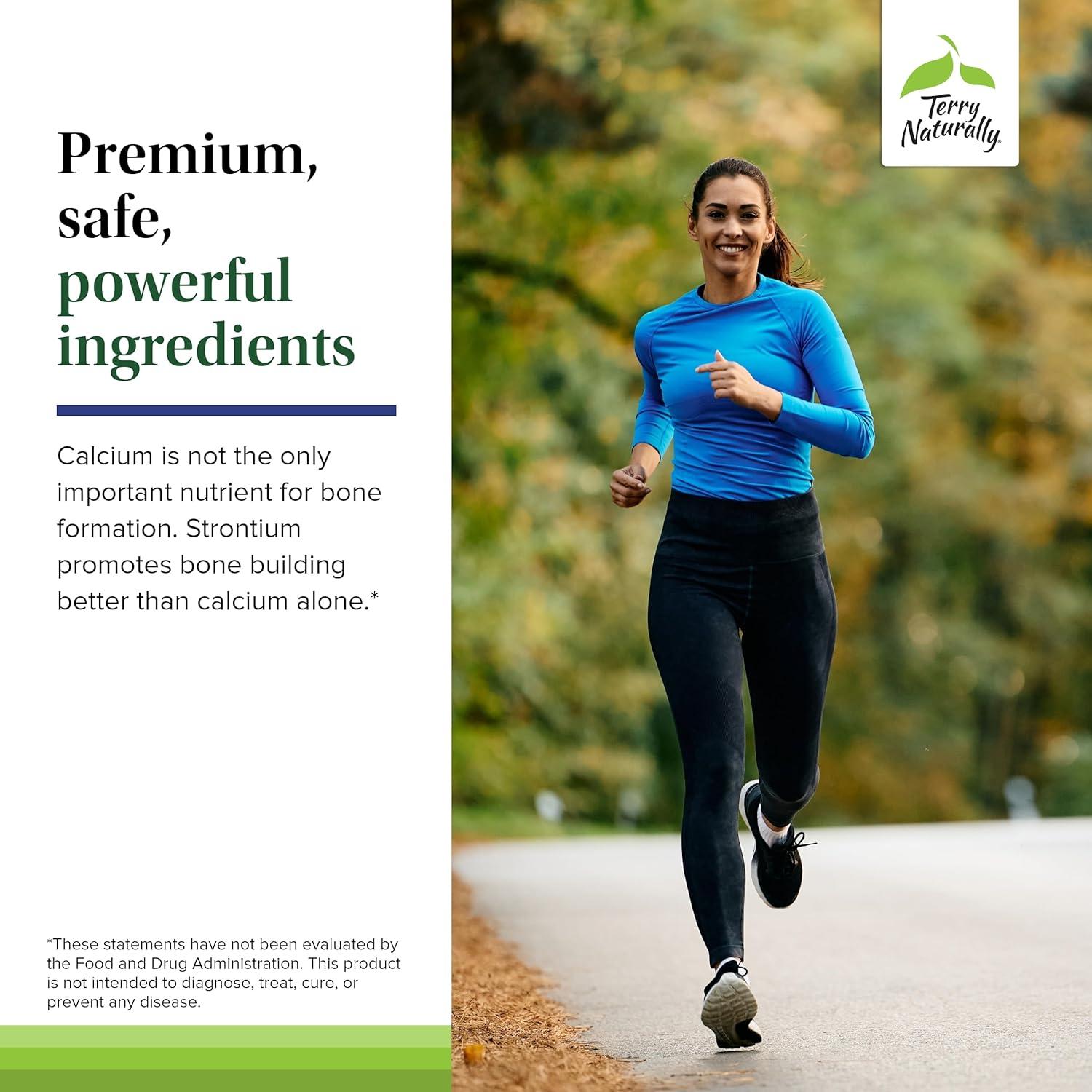 Suplemento de Estroncio Terry Naturally - 60 Cápsulas Veganas