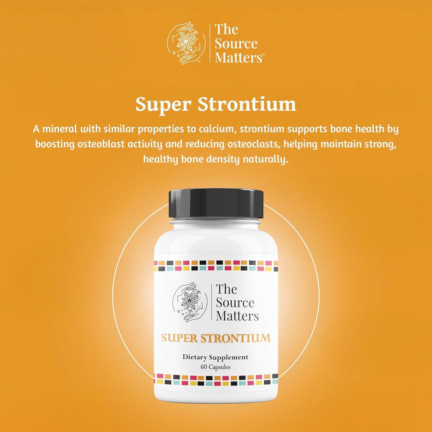Suplemento Óseo The Source Matters Strontium Boost 60 Cápsulas