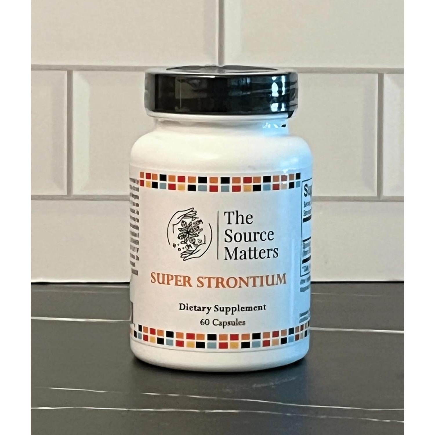 Suplemento Óseo The Source Matters Strontium Boost 60 Cápsulas