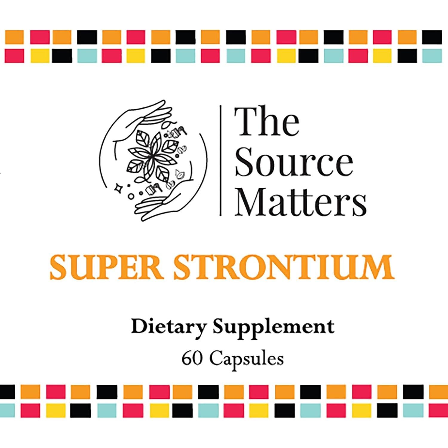 Suplemento Óseo The Source Matters Strontium Boost 60 Cápsulas