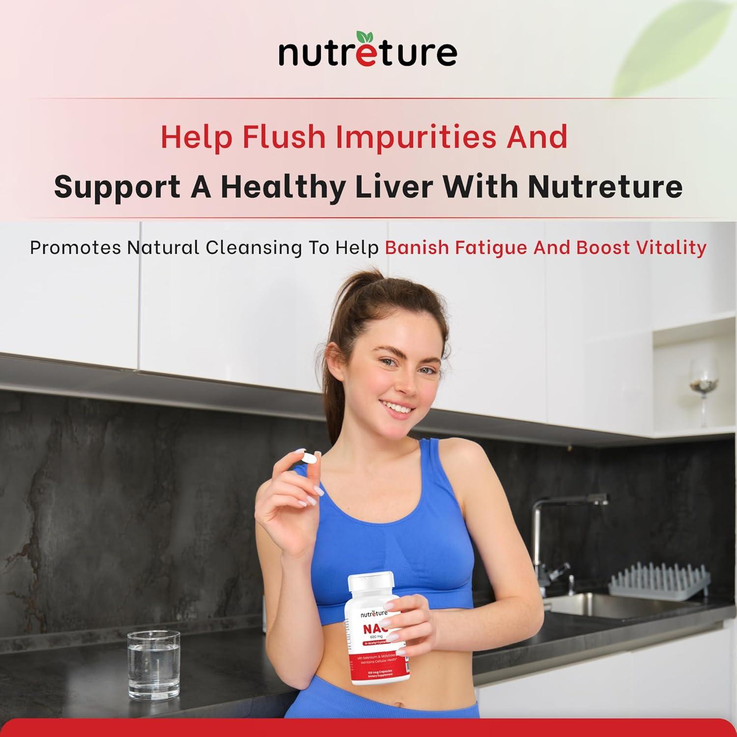 Suplemento NAC N-Acetil Cisteína 600 mg Nutreture 100 Cápsulas