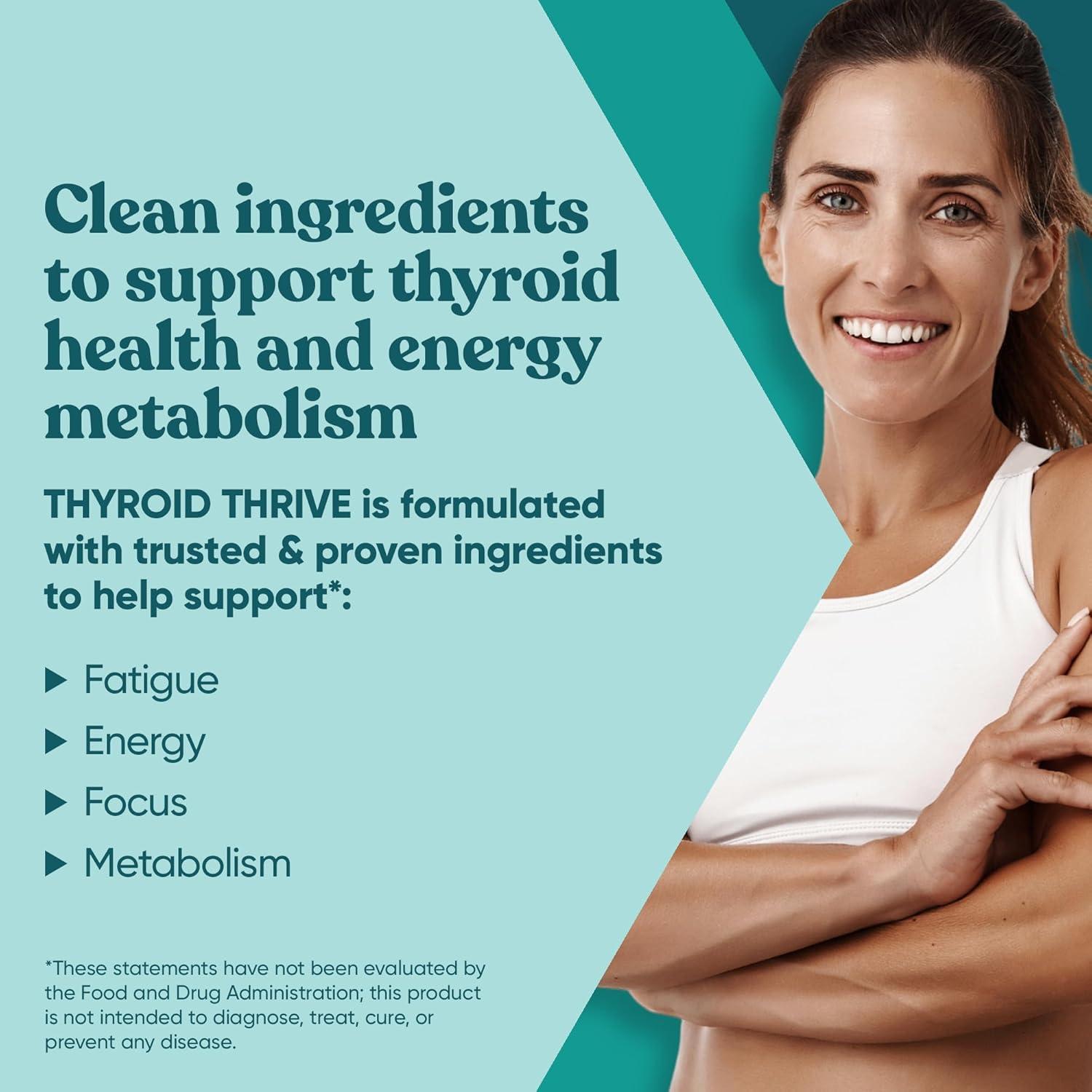 Suplemento Energético Thrive - 60 Cápsulas Vegetarianas - Zinc, Selenio, Yodo