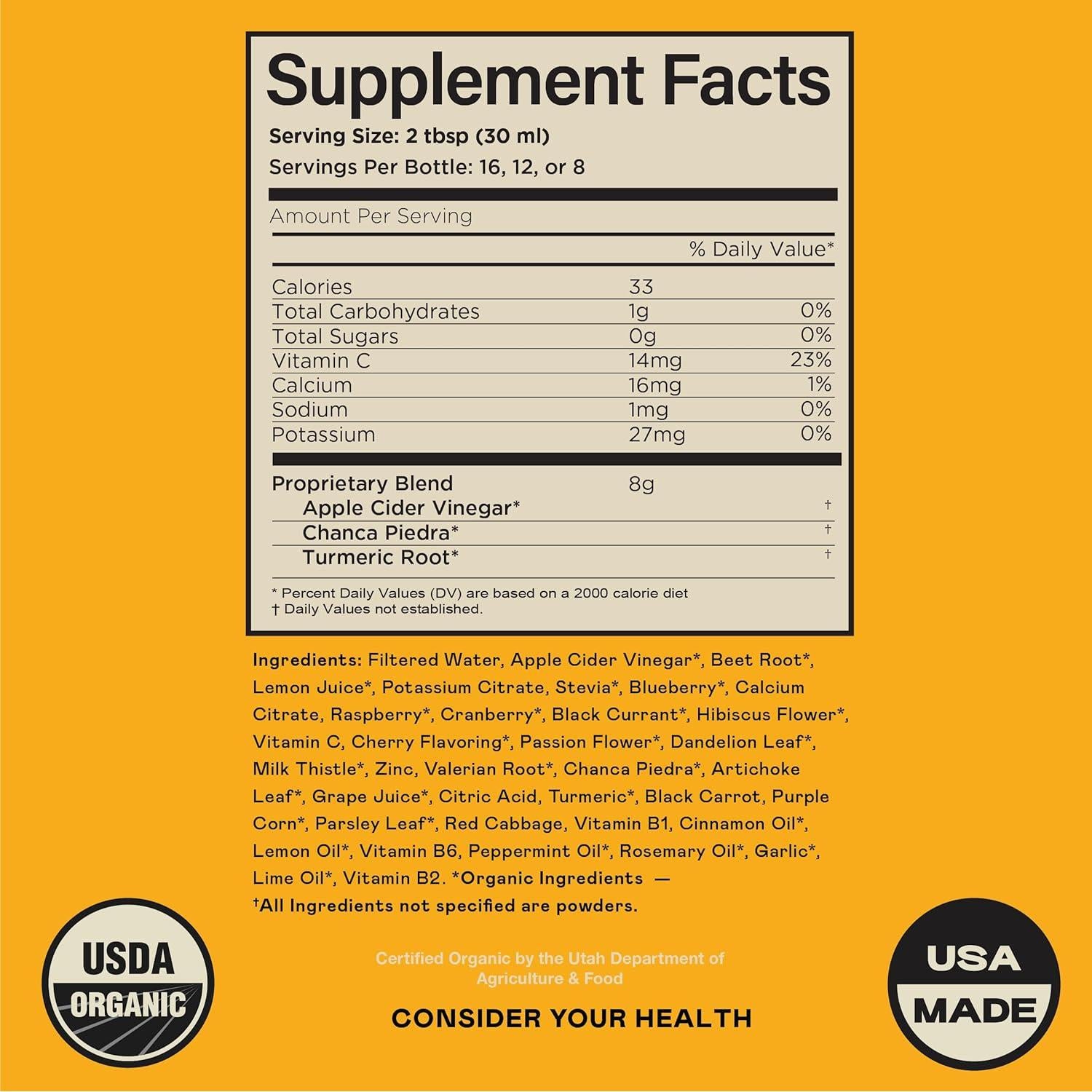 Limpieza Vesícula Biliar 236ml - Suplemento Natural Orgánico