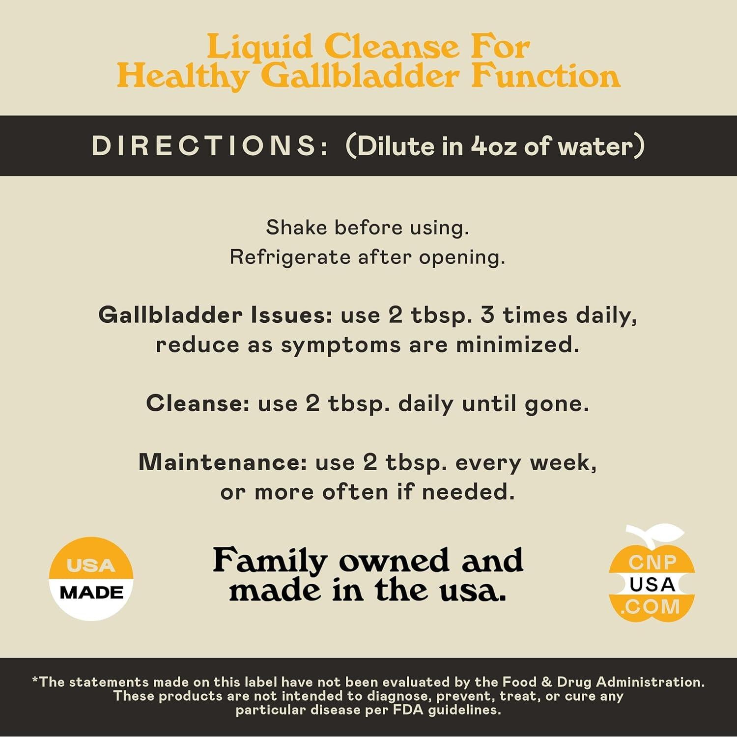 Limpieza Vesícula Biliar 236ml - Suplemento Natural Orgánico