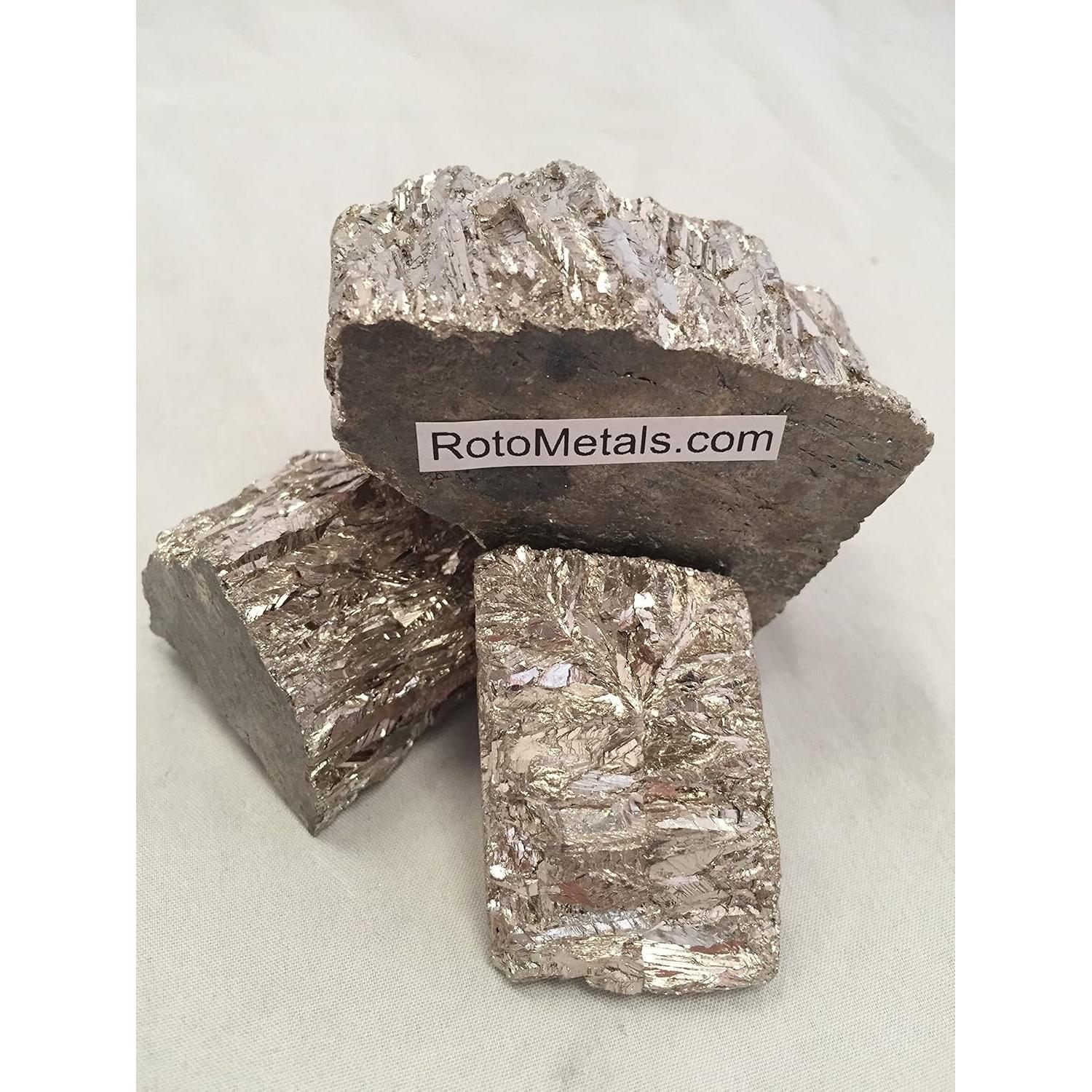 Bismuto 99.99% Grado Premium RotoMetals 1 Kilo para Cristales