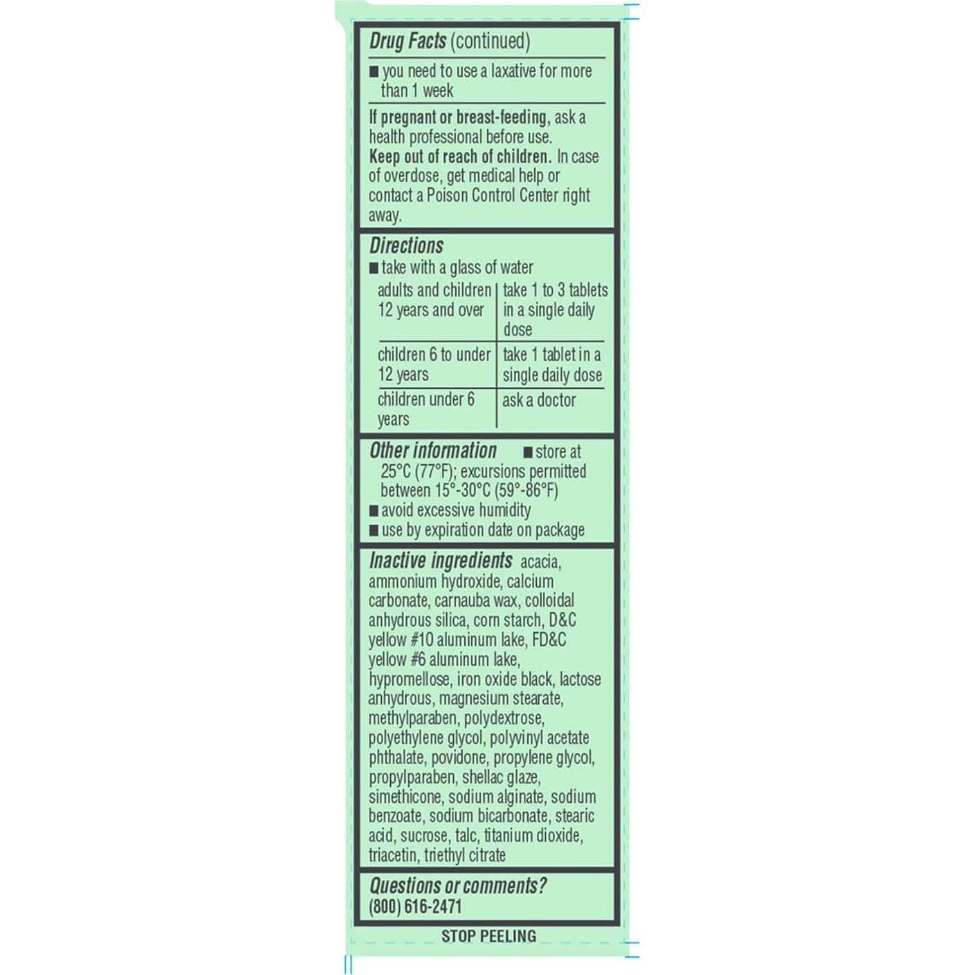 Tabletas de Bisacodilo Major 5mg - 100 Unidades