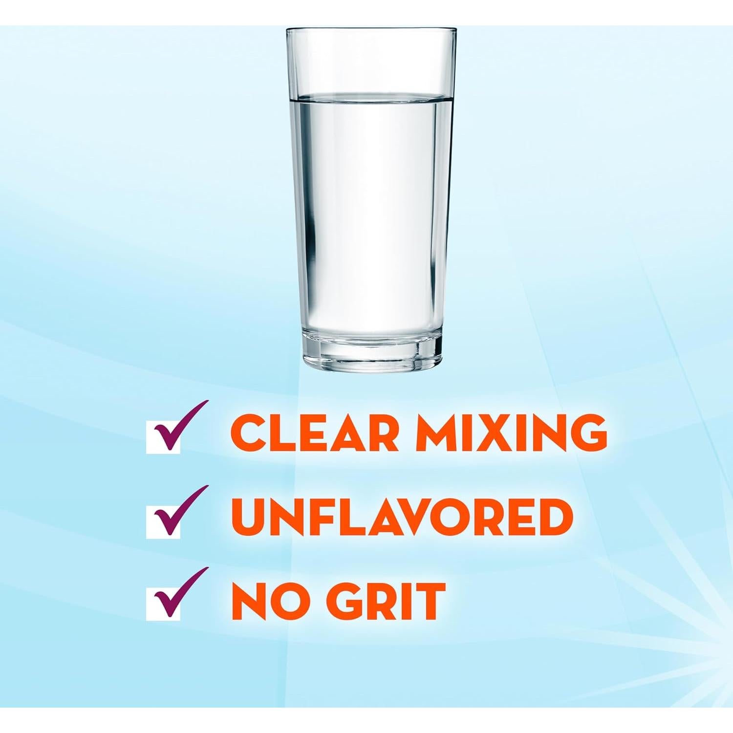 Suplemento de fibra Metamucil 408g - Mezcla clara sin sabor