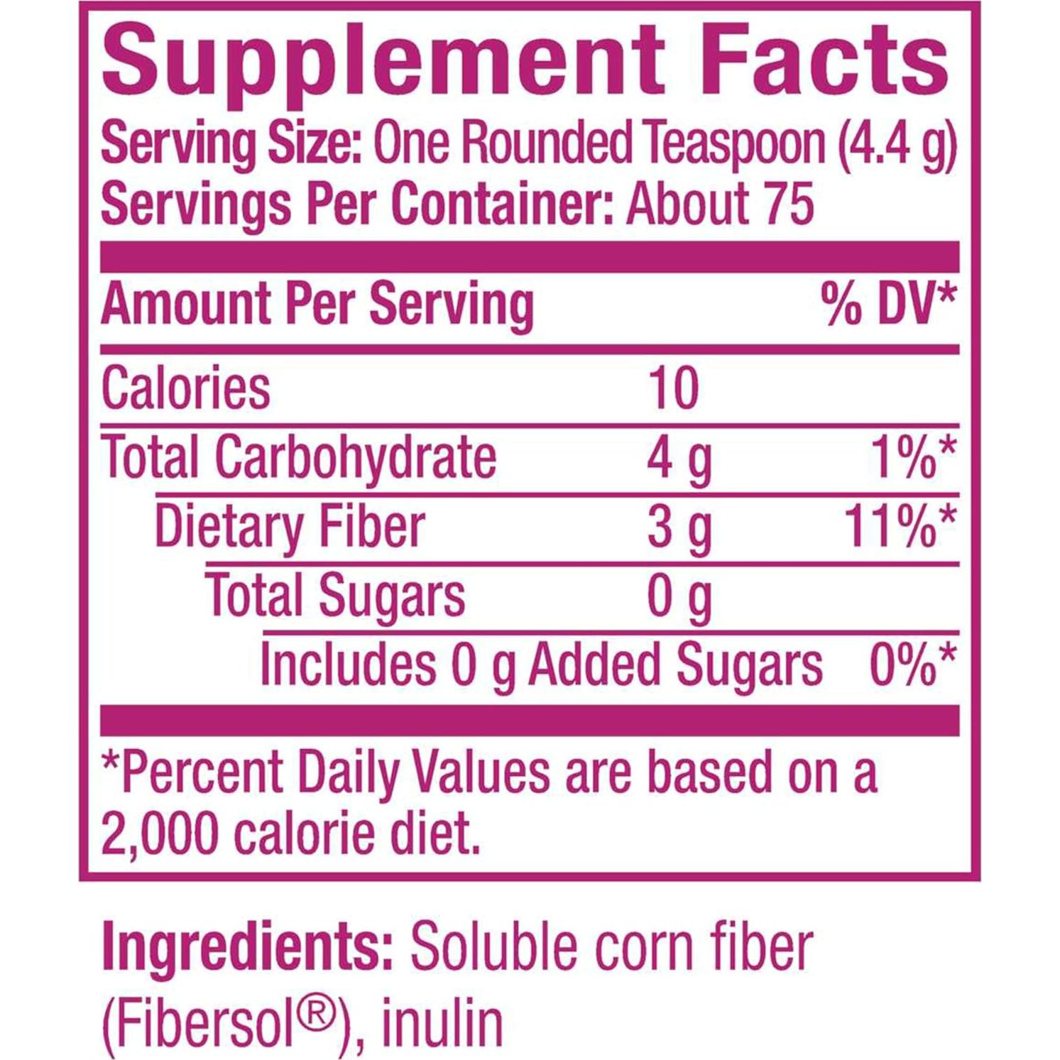 Suplemento de fibra Metamucil 408g - Mezcla clara sin sabor