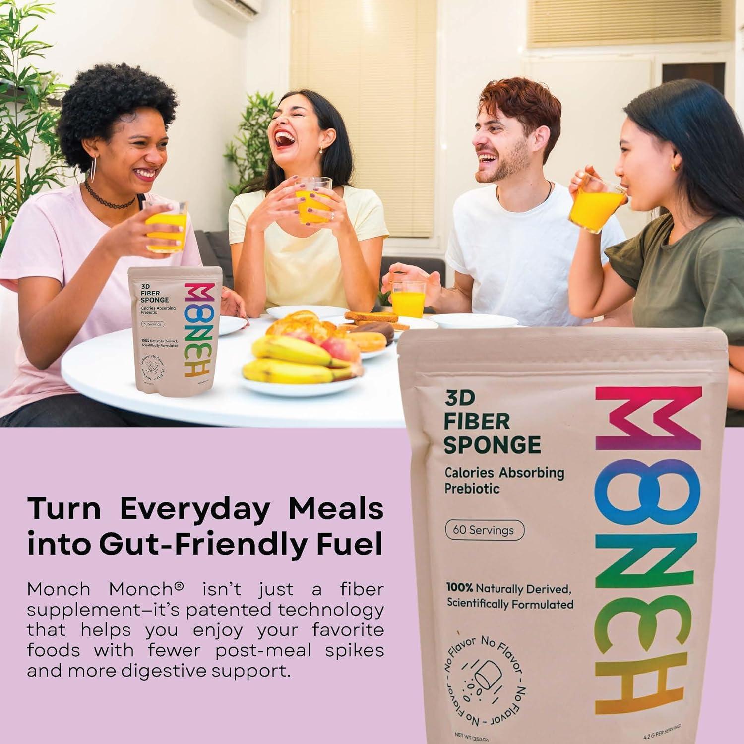 Monch Monch Suplemento de Fibra Vegano - 60 Sobres Originales