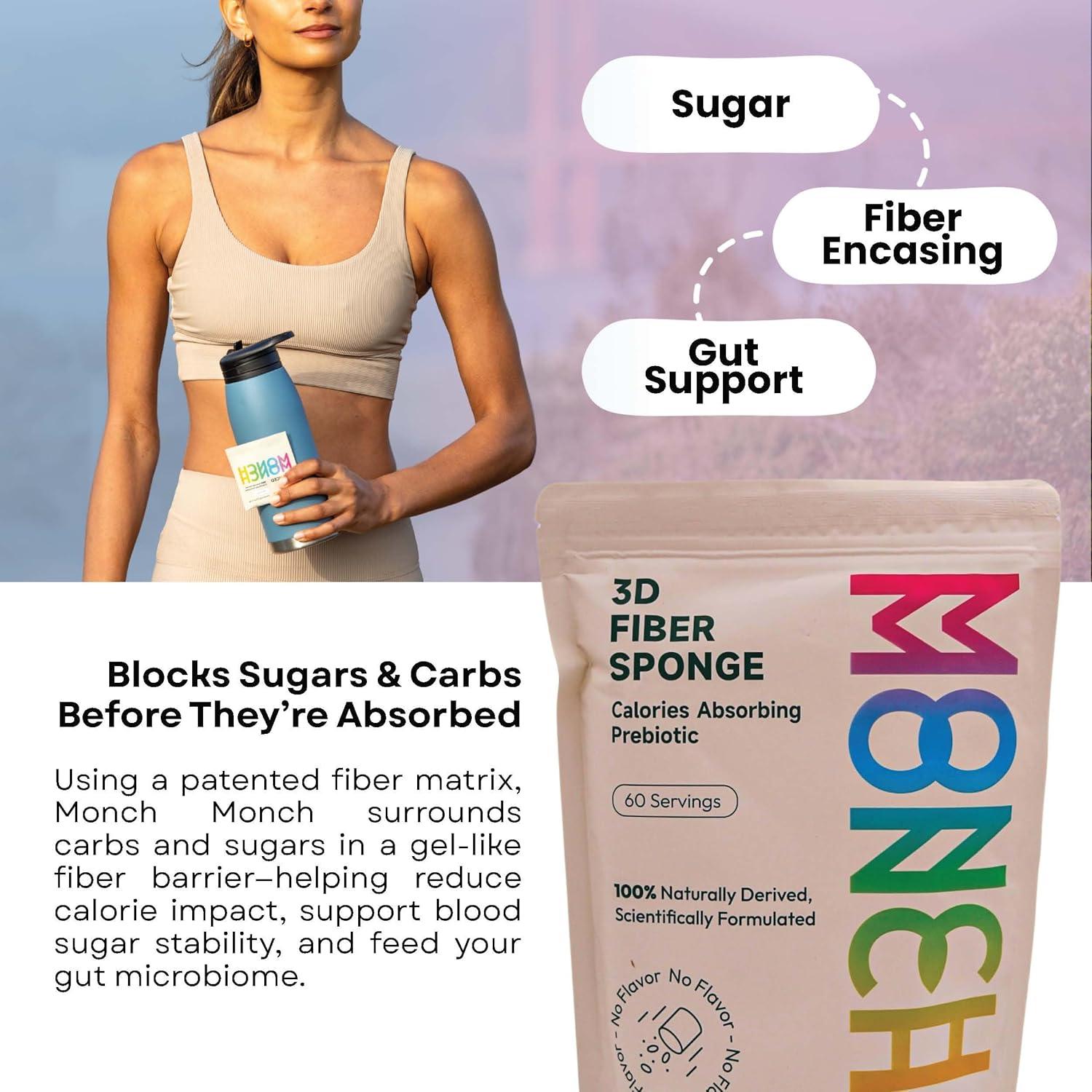 Monch Monch Suplemento de Fibra Vegano - 60 Sobres Originales