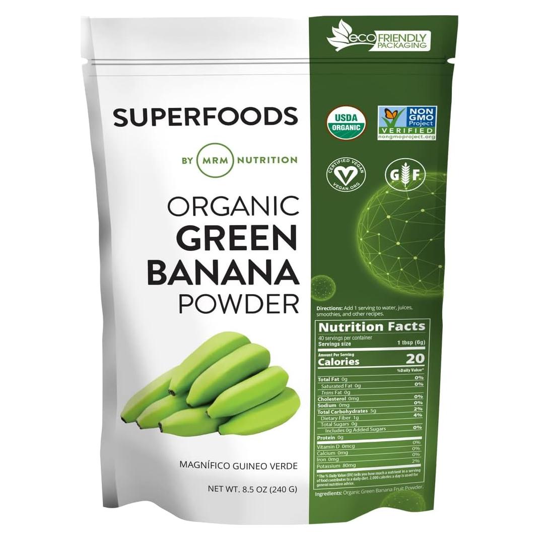 Polvo de Plátano Verde Orgánico MRM Nutrition - 40 Porciones