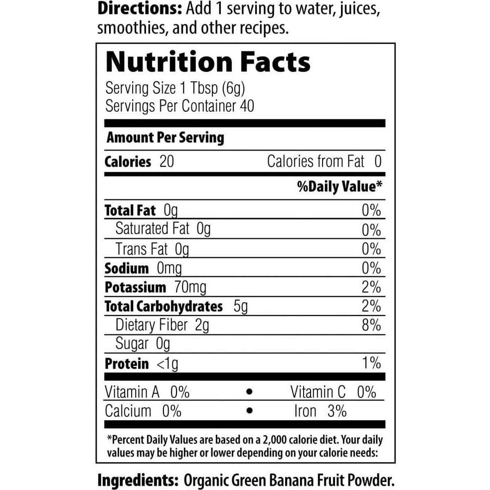 Polvo de Plátano Verde Orgánico MRM Nutrition - 40 Porciones