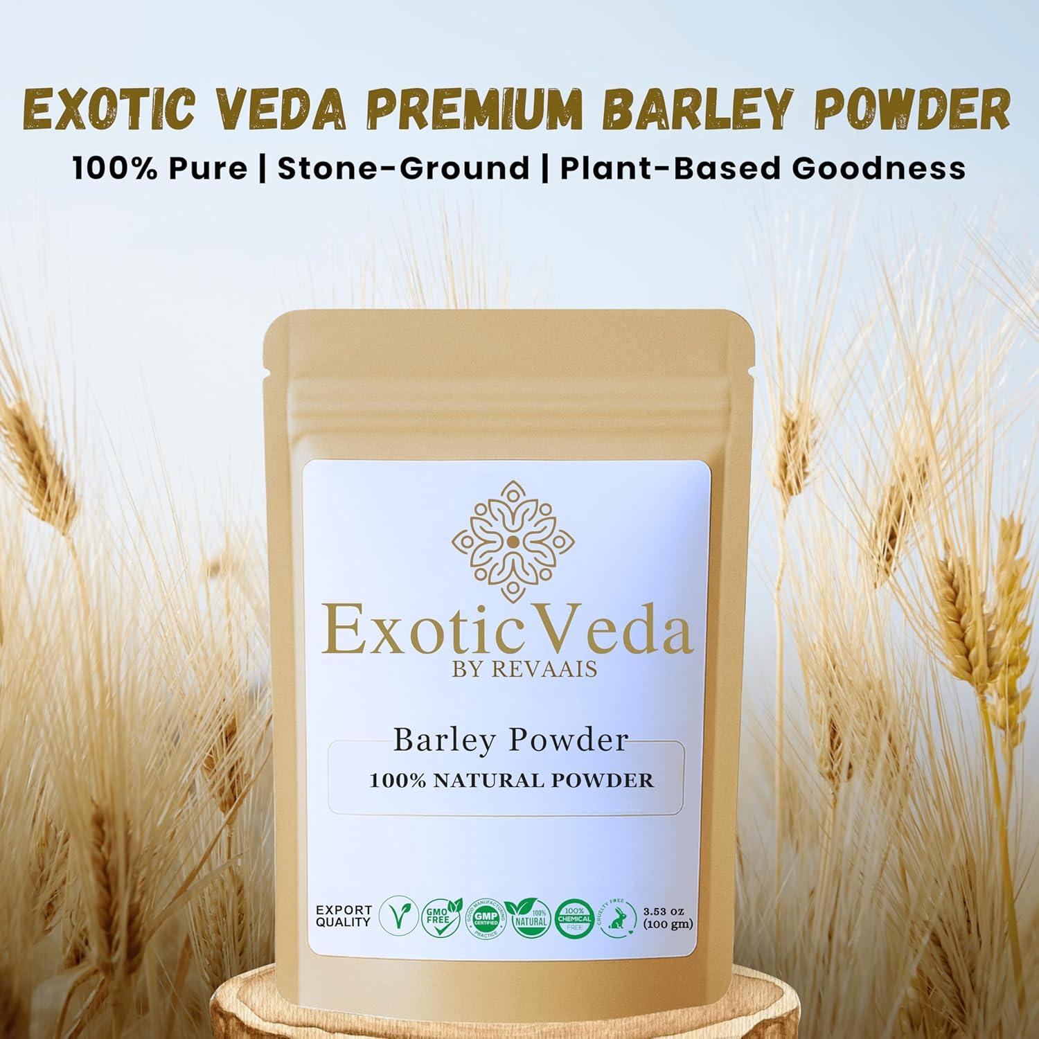 Polvo de Césped de Cebada Exotic Veda 100g - Superalimento Vegano