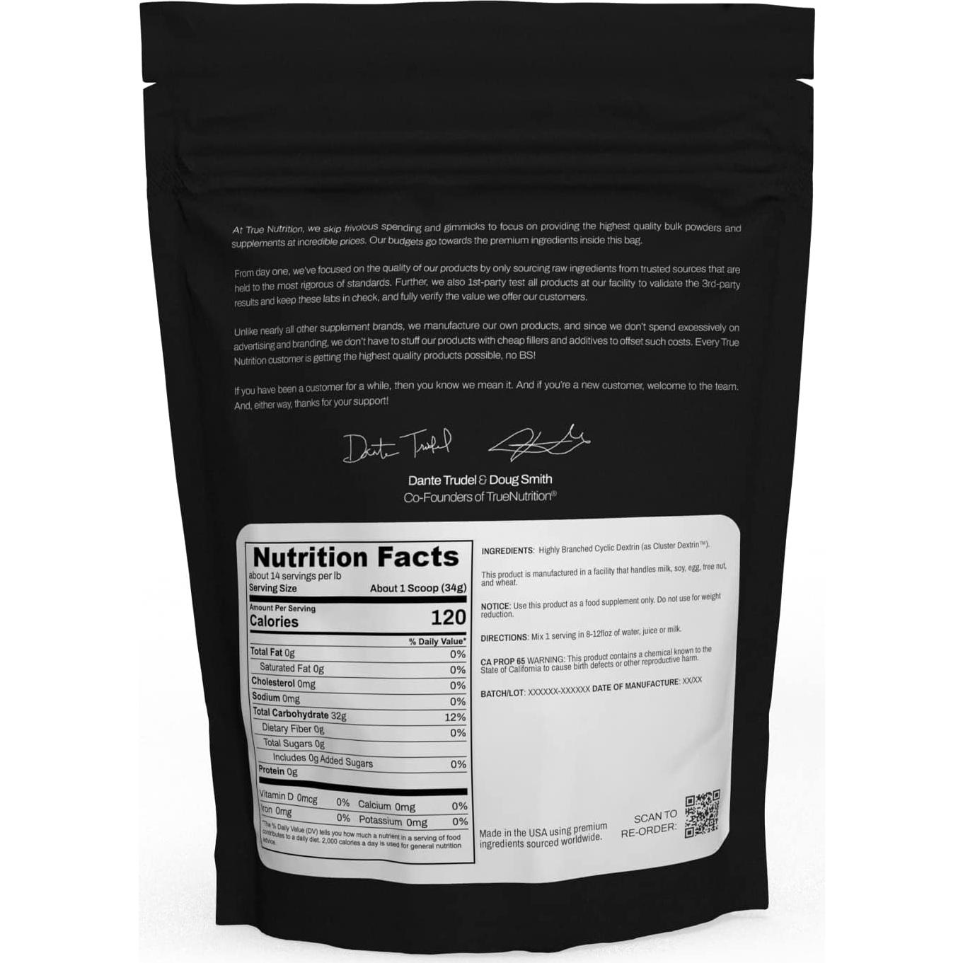 Dextrina Cíclica Altamente Ramificada True Nutrition 0.45kg