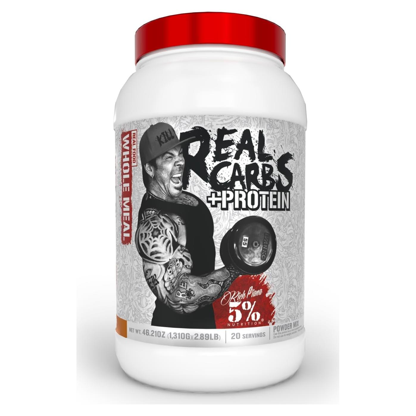 5% Nutrition Carbohidratos Reales + Proteína 1.30 kg Sabor Plátano y Nueces