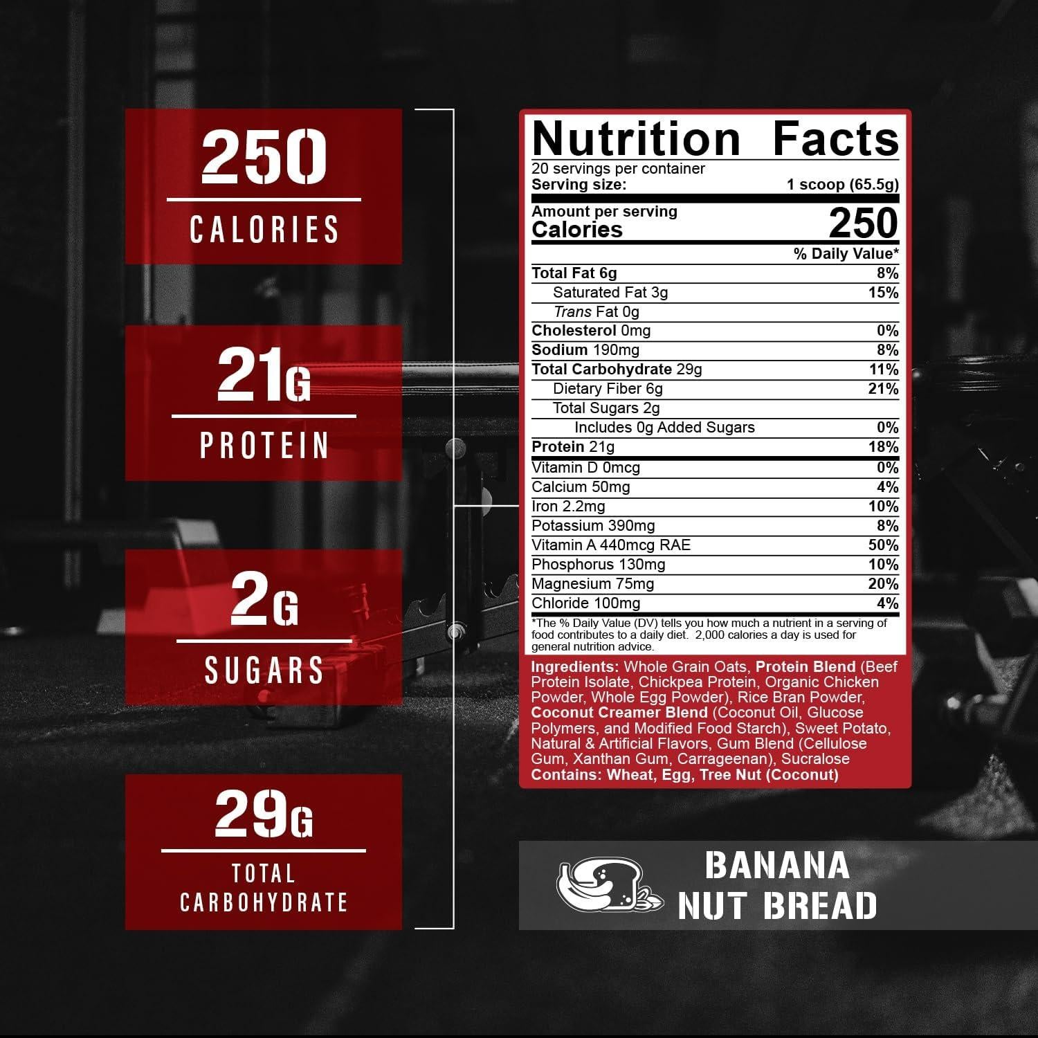 5% Nutrition Carbohidratos Reales + Proteína 1.30 kg Sabor Plátano y Nueces