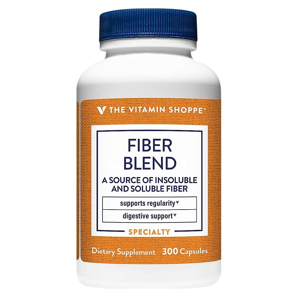 Mezcla de Fibra The Vitamin Shoppe 300 Cápsulas Salud Digestiva