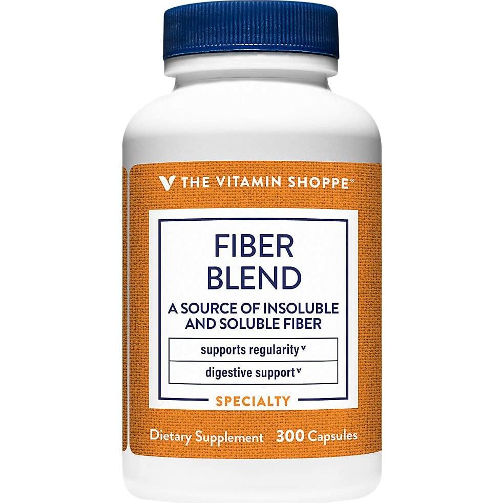 Mezcla de Fibra The Vitamin Shoppe 300 Cápsulas Salud Digestiva