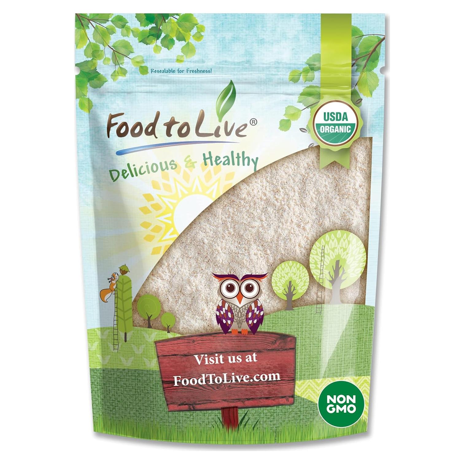 Harina de Frijol Fava Orgánica Food to Live 1.13 kg - Vegana