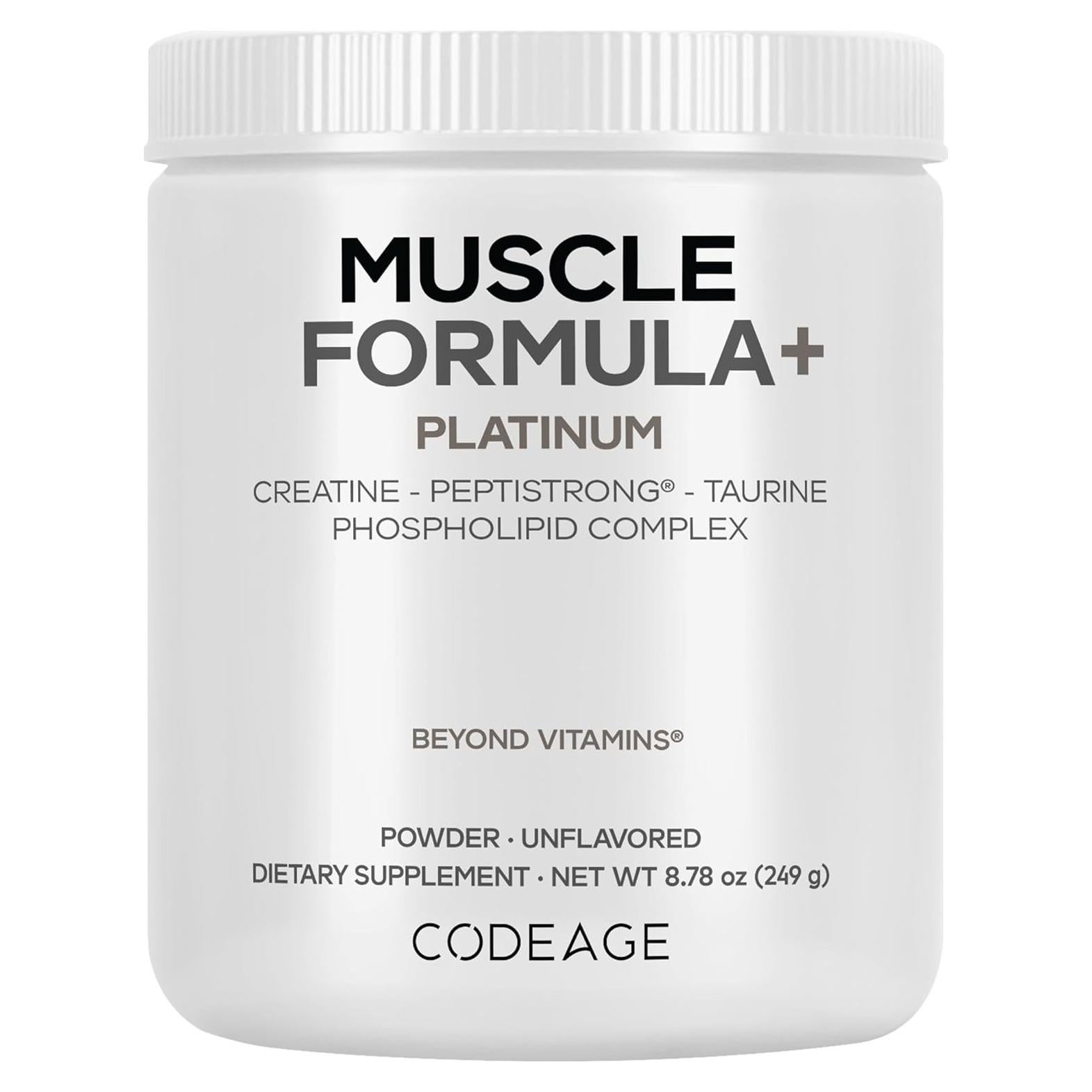 Suplemento Codeage Fórmula Muscular+ Platino 248g Creatina