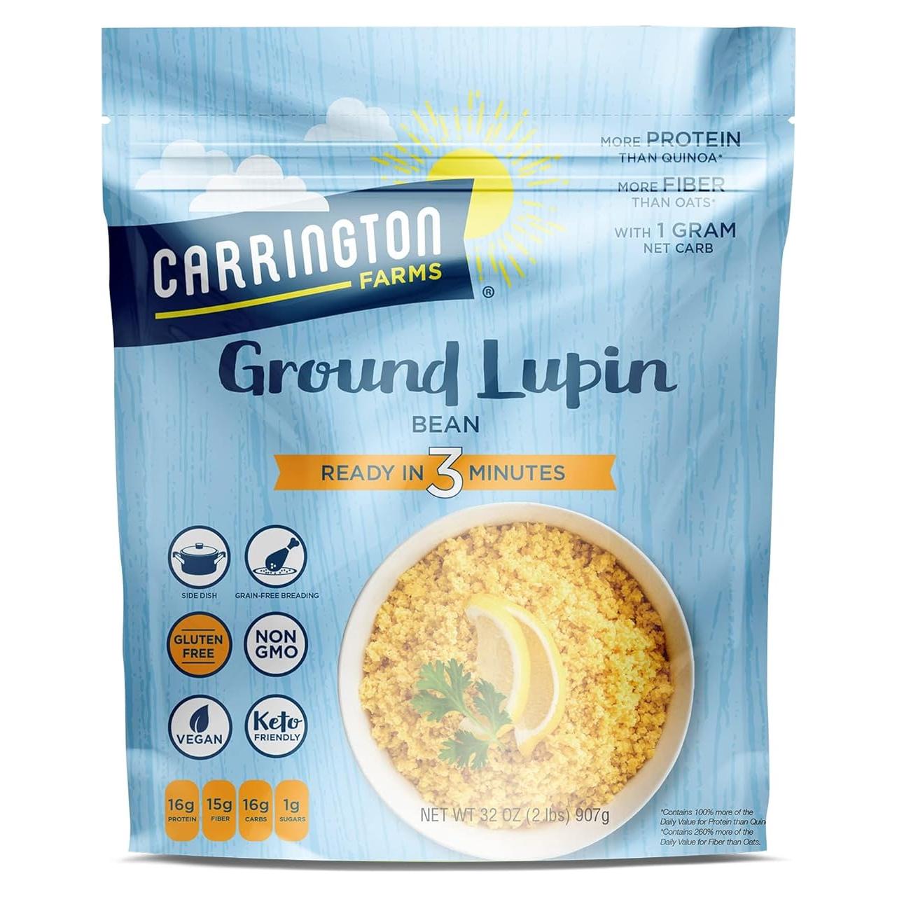 Frijol de Lupino Molido Carrington Farms 910g - Vegano - Keto