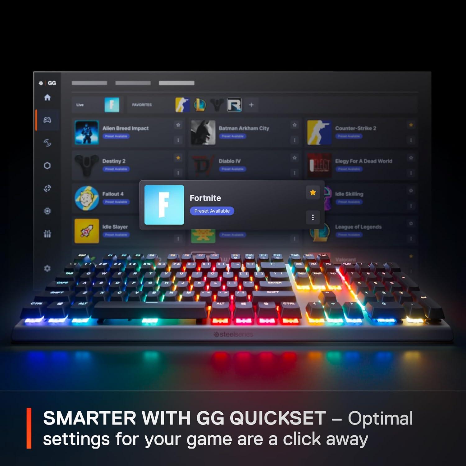 Teclado Gaming SteelSeries Apex Pro Gen 3 RGB PBT USB-C