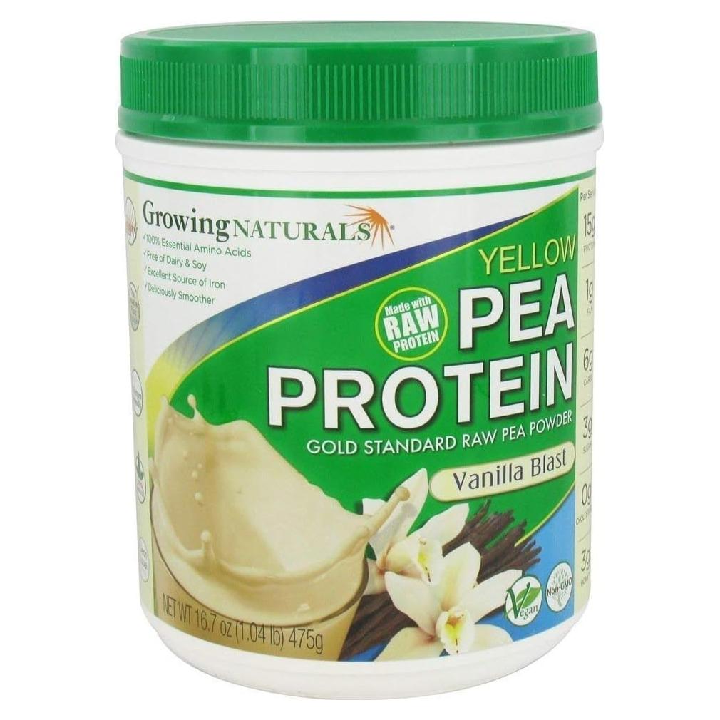 Proteína de Guisante Amarillo Growing Naturals Vainilla 473g