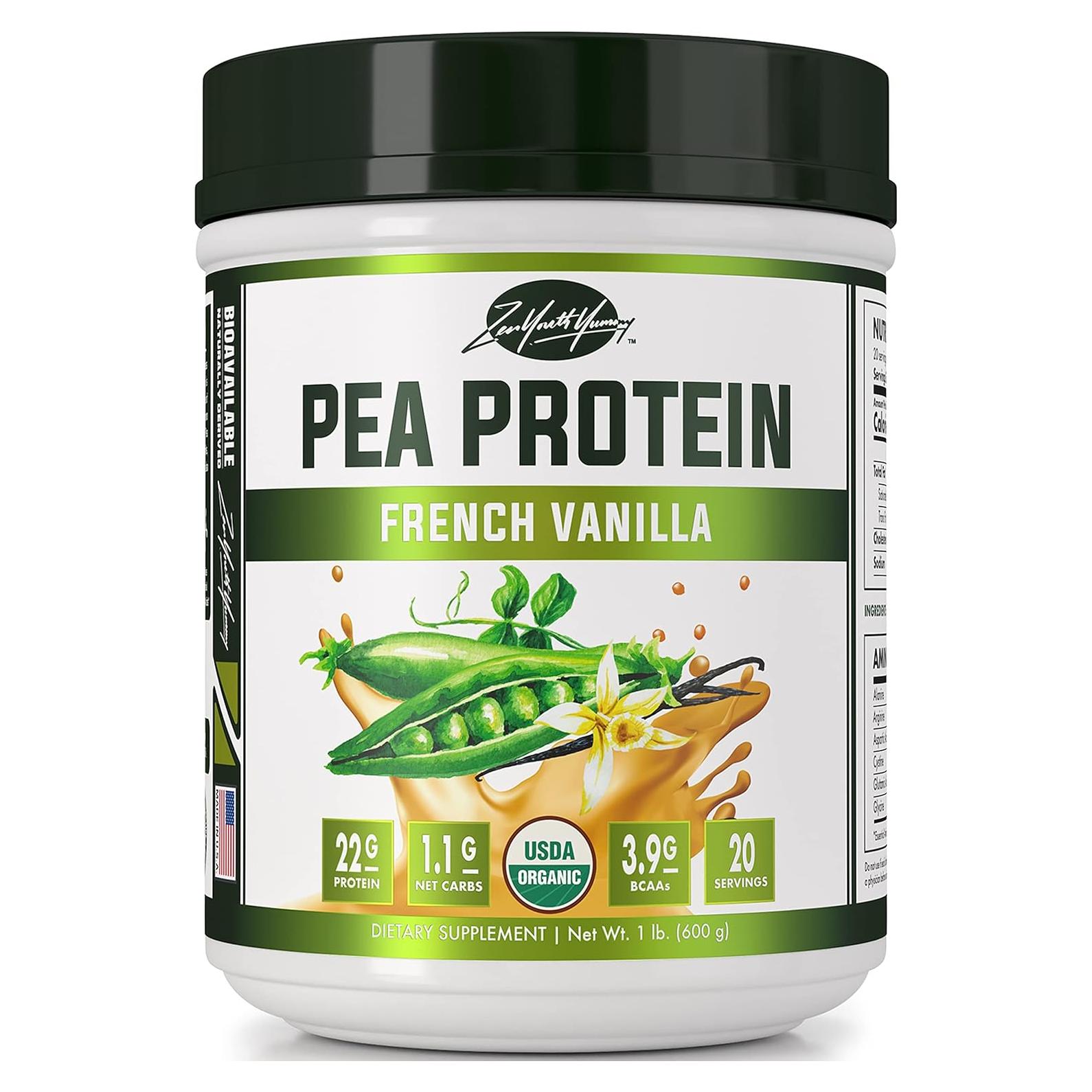 Proteína en Polvo de Guisante ZYY - Vainilla 22g Vegana 0.59kg