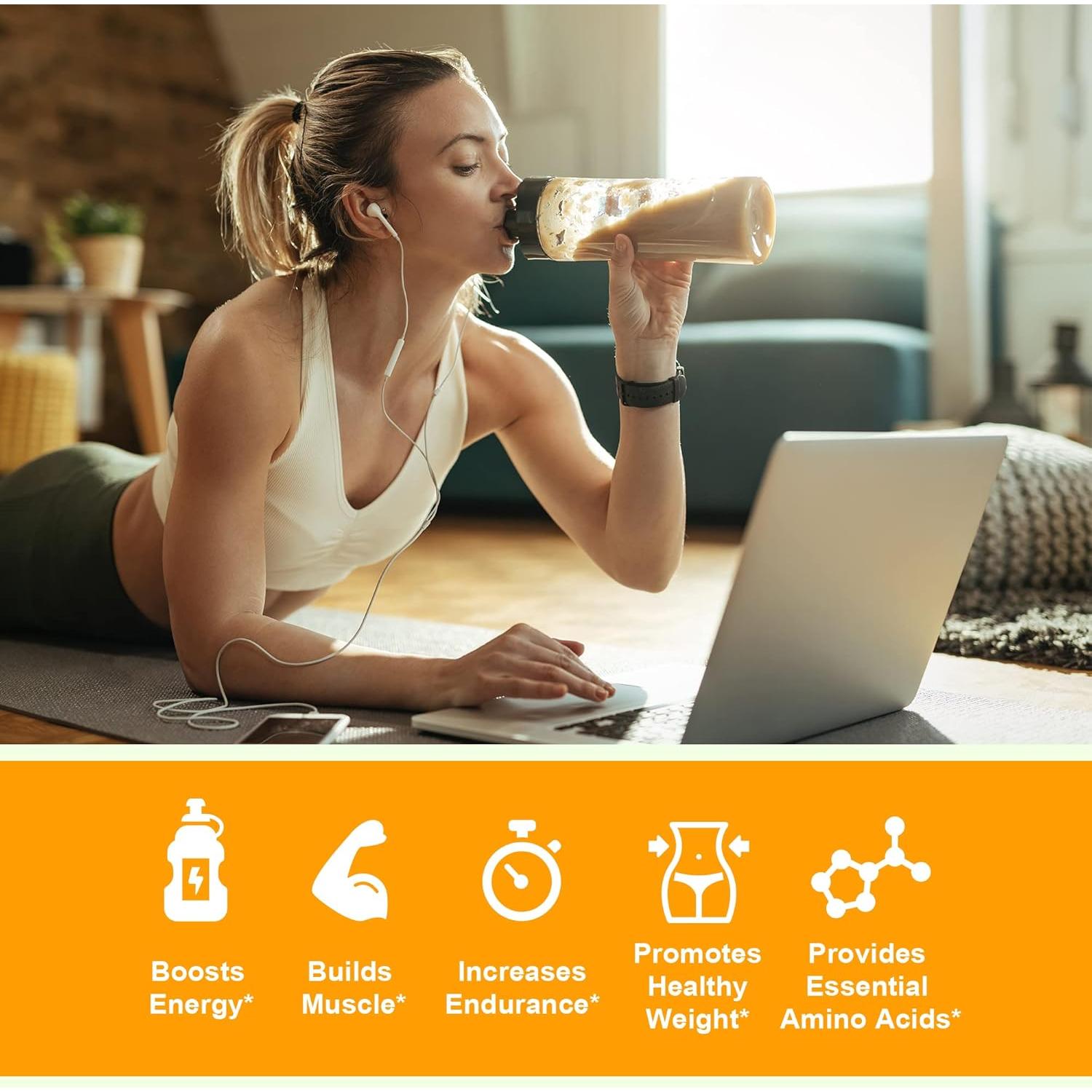 Proteína en Polvo de Guisante ZYY - Vainilla 22g Vegana 0.59kg