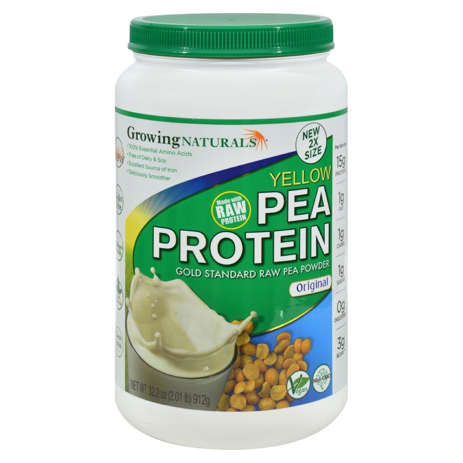 Proteína de Guisante en Polvo Growing Naturals 1kg Vegana