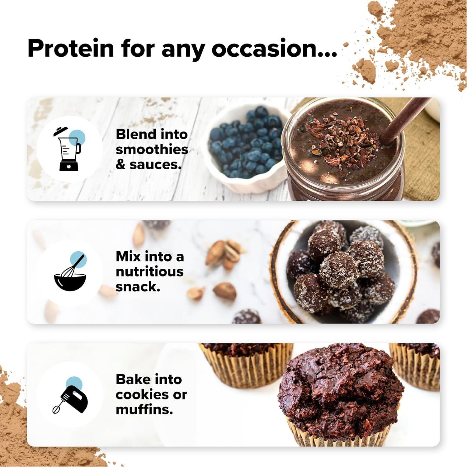 Polvo de Proteína Vegana Chocolate Orgánico 30 Porciones 15g