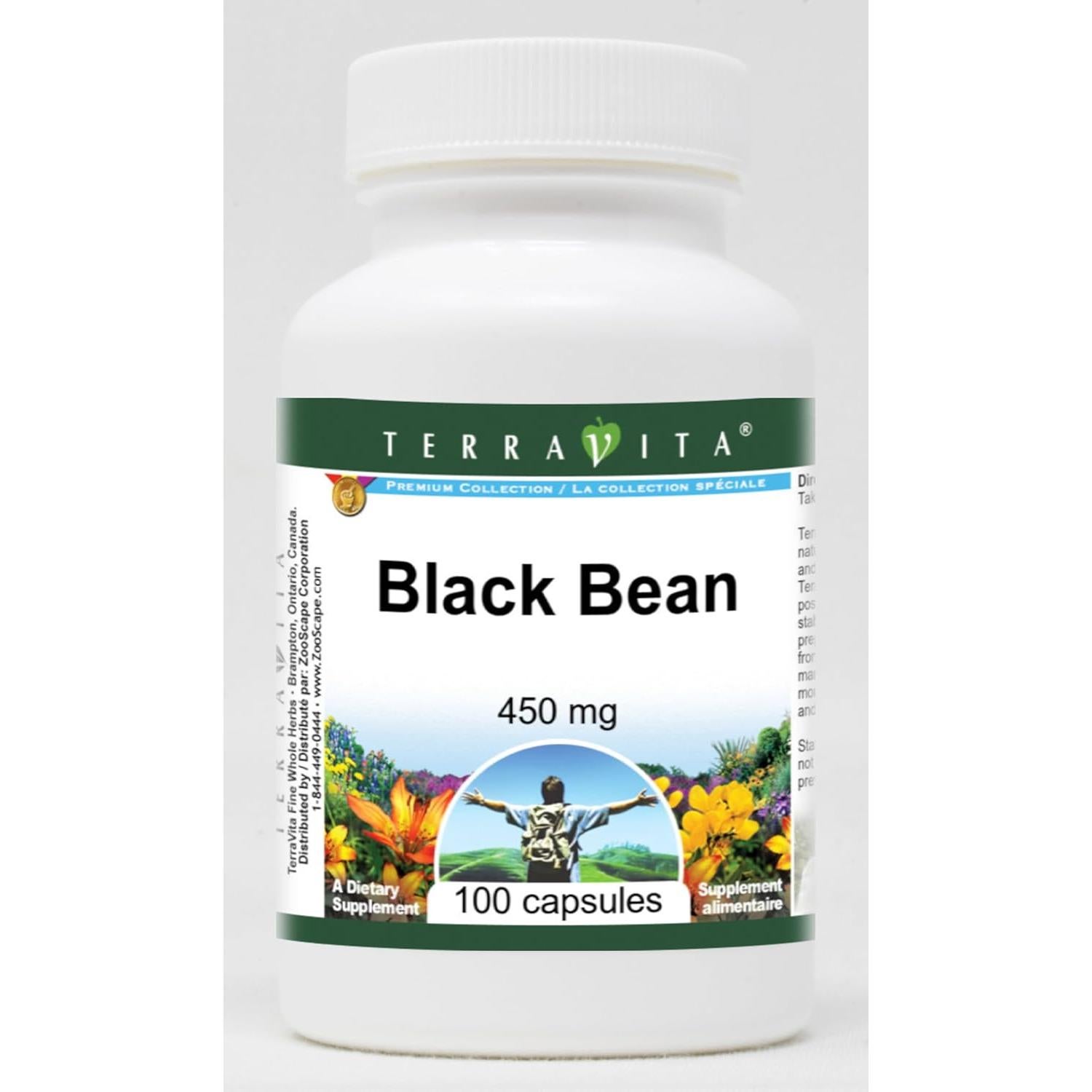 Frijol Negro TerraVita 450 mg - 100 Cápsulas Sin Rellenos