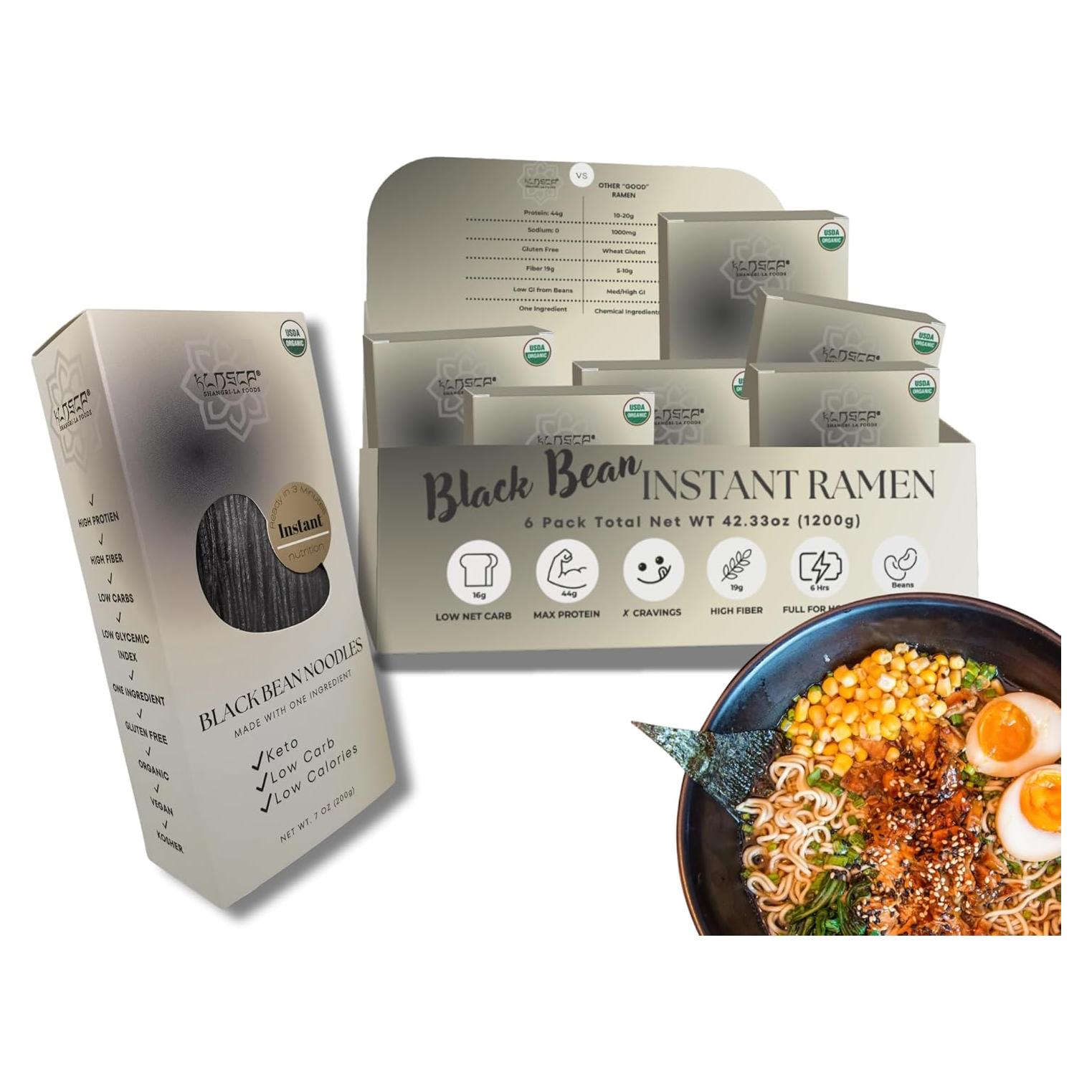 Pasta de Proteína de Frijol Negro Orgánica KLDSCP 6 Paquetes