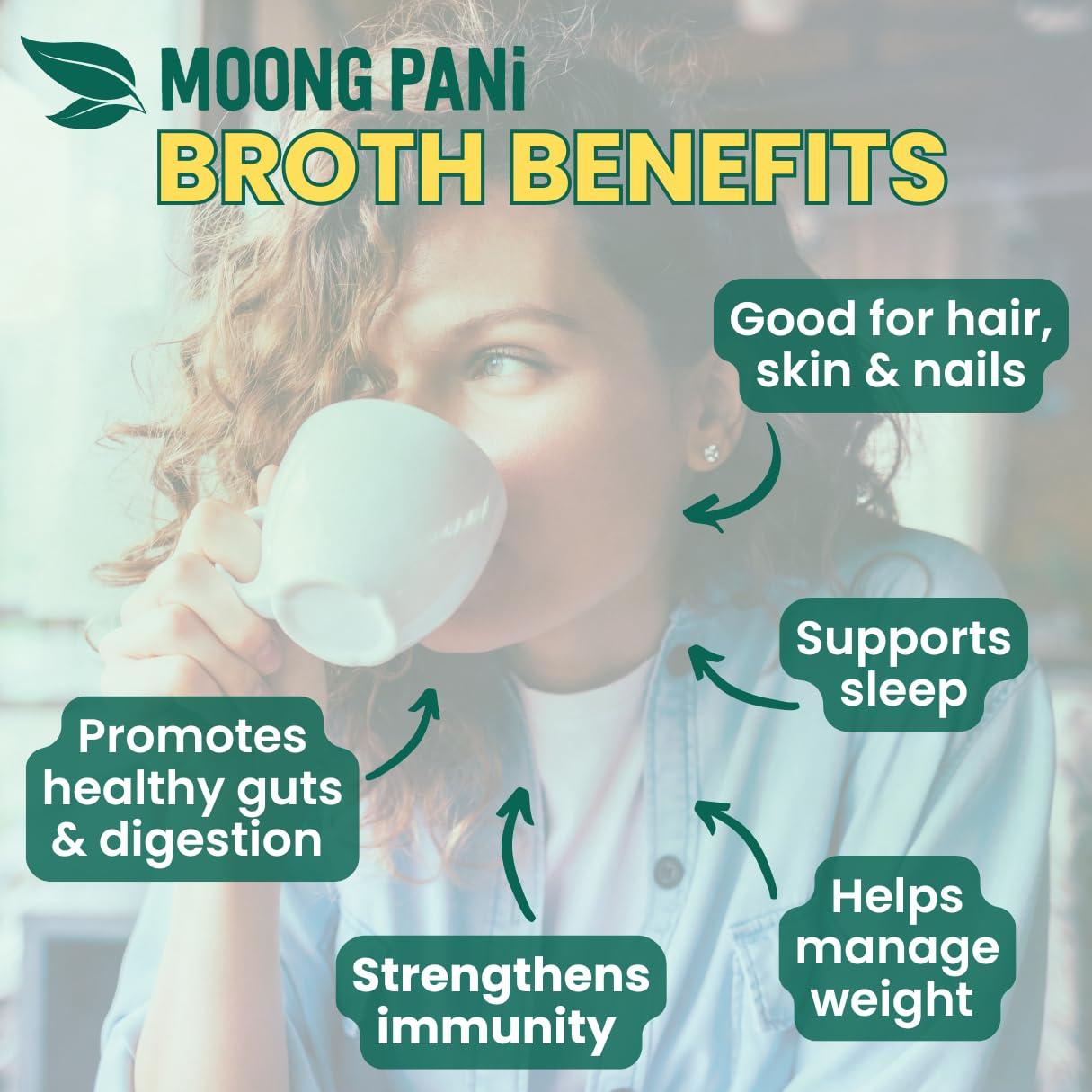 Polvo de Caldo Vegetal Moong Pani 108.5g Ajo Asado y Cúrcuma