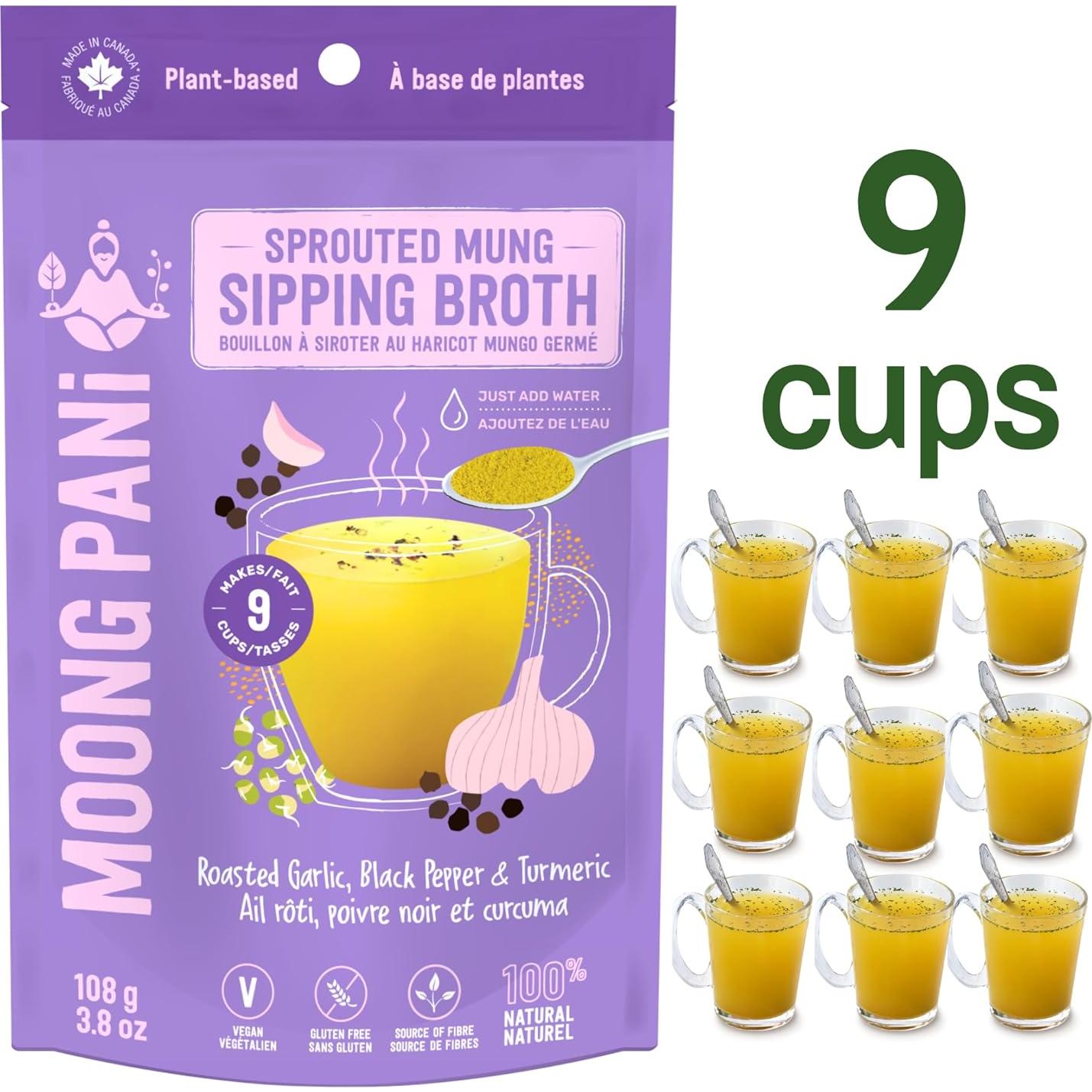 Polvo de Caldo Vegetal Moong Pani 108.5g Ajo Asado y Cúrcuma