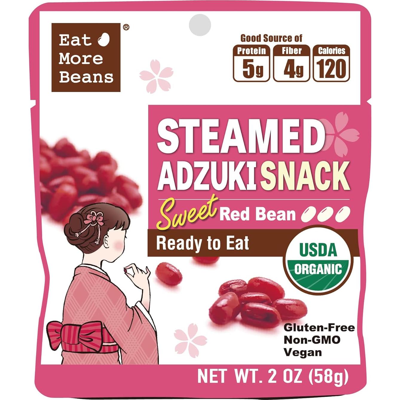Snack de Frijoles Adzuki Orgánicos Coma Más Frijoles 10 Paquetes