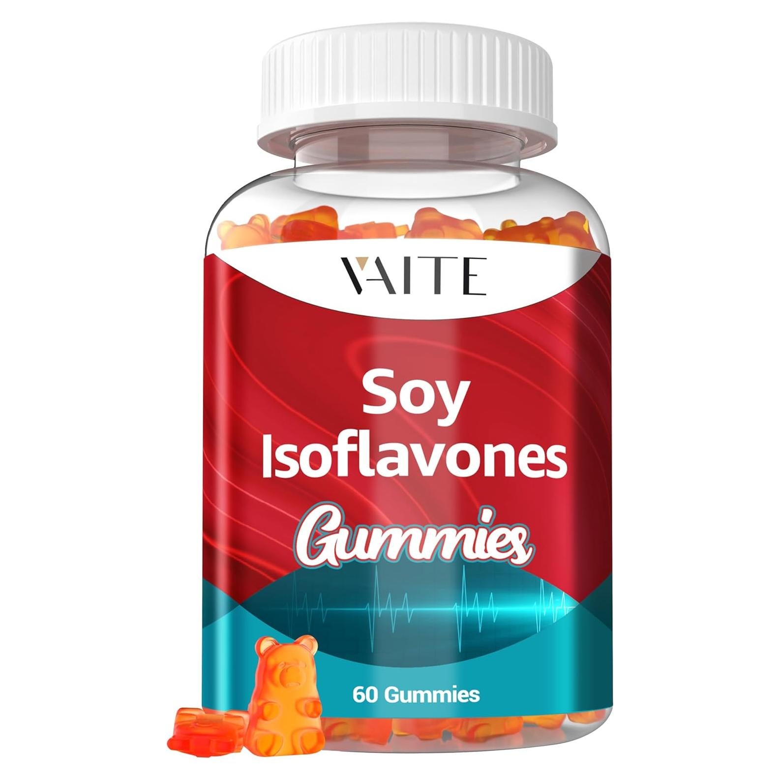 Suplemento de Isoflavonas de Soja VAITE - 60 Gominolas Veganas para Menopausia